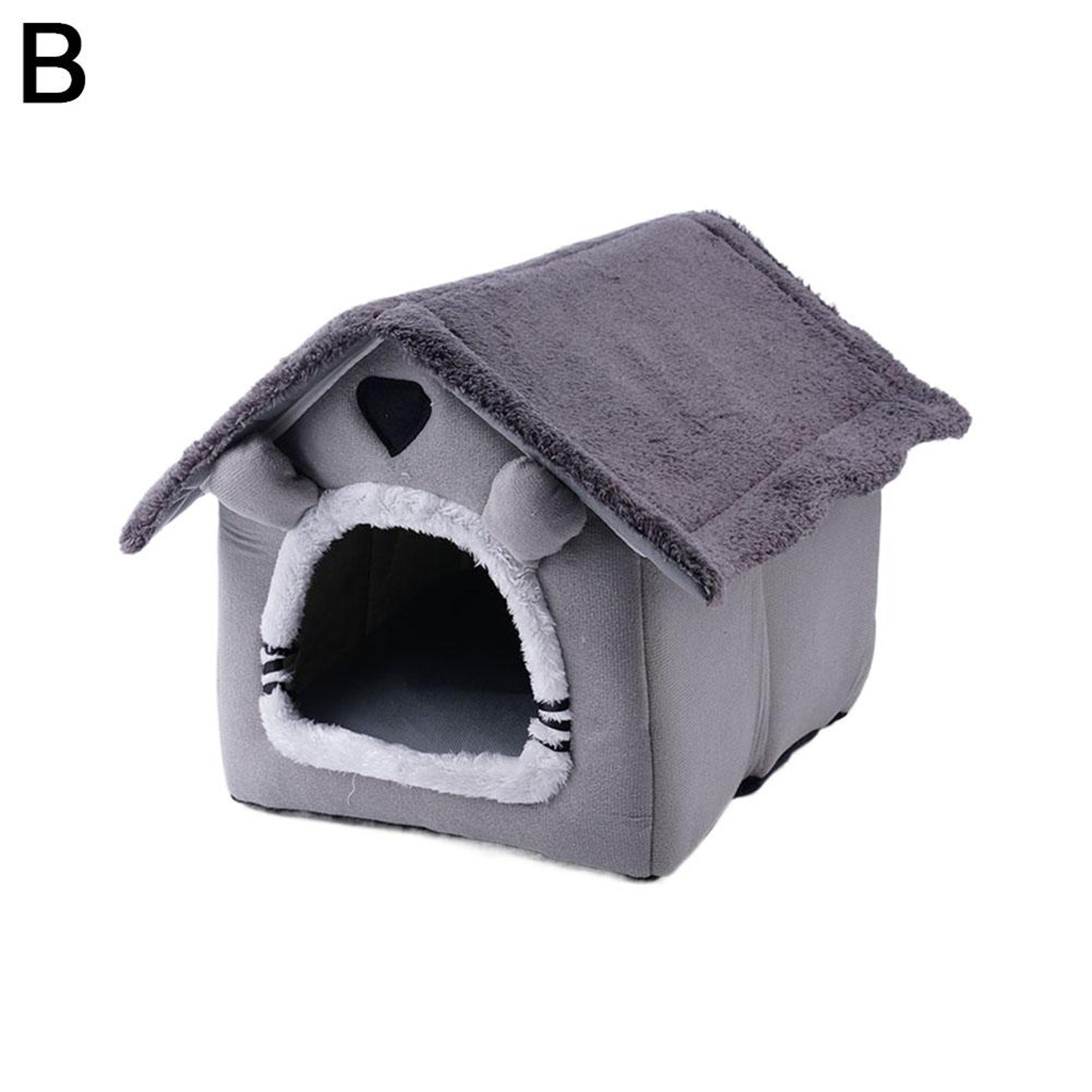 Foldable Dog House Kennel Bed Mat for Small to Medium Dogs & Cats Cozy Winter Warm Pet Bed Nest – view 7