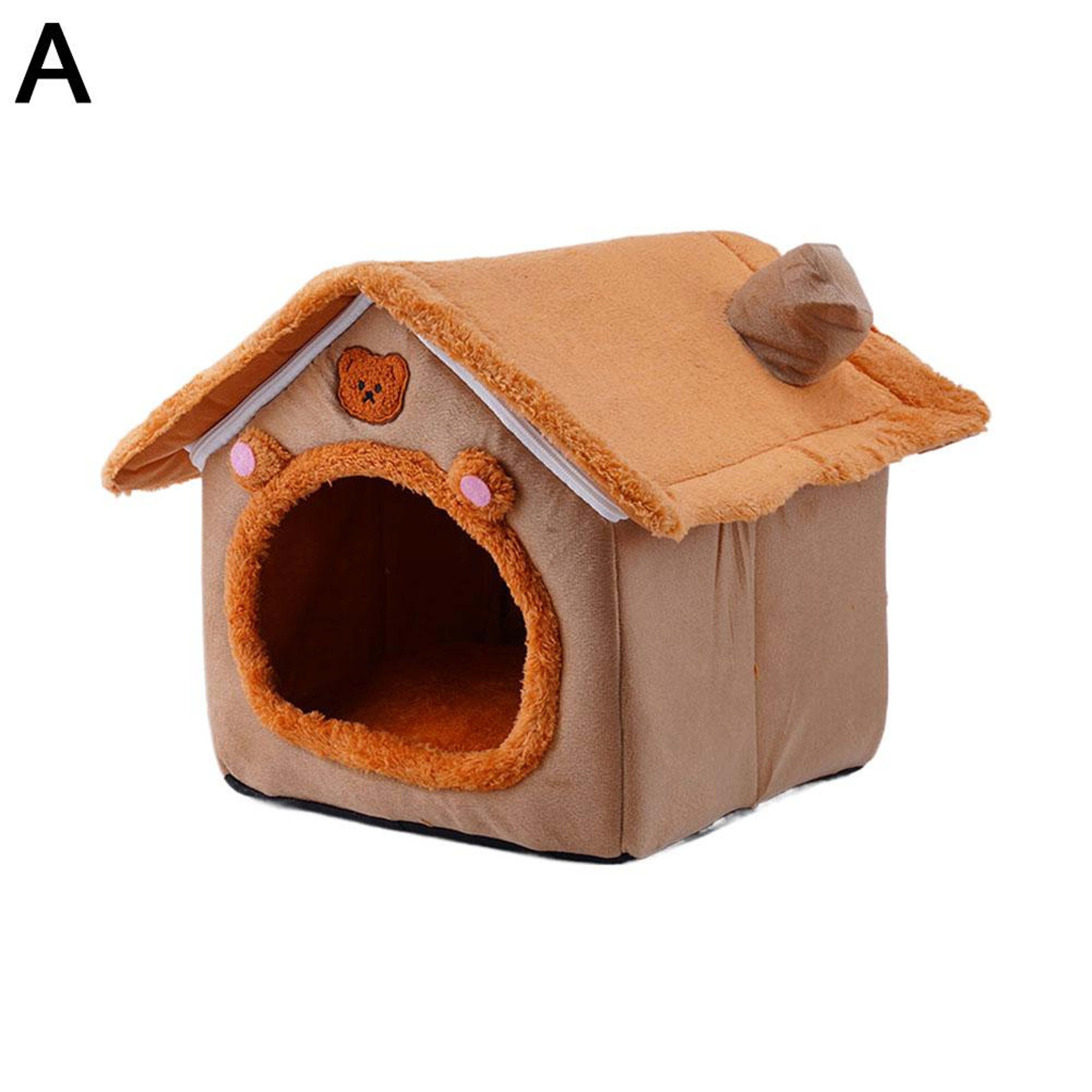 Foldable Dog House Kennel Bed Mat for Small to Medium Dogs & Cats Cozy Winter Warm Pet Bed Nest – view 8