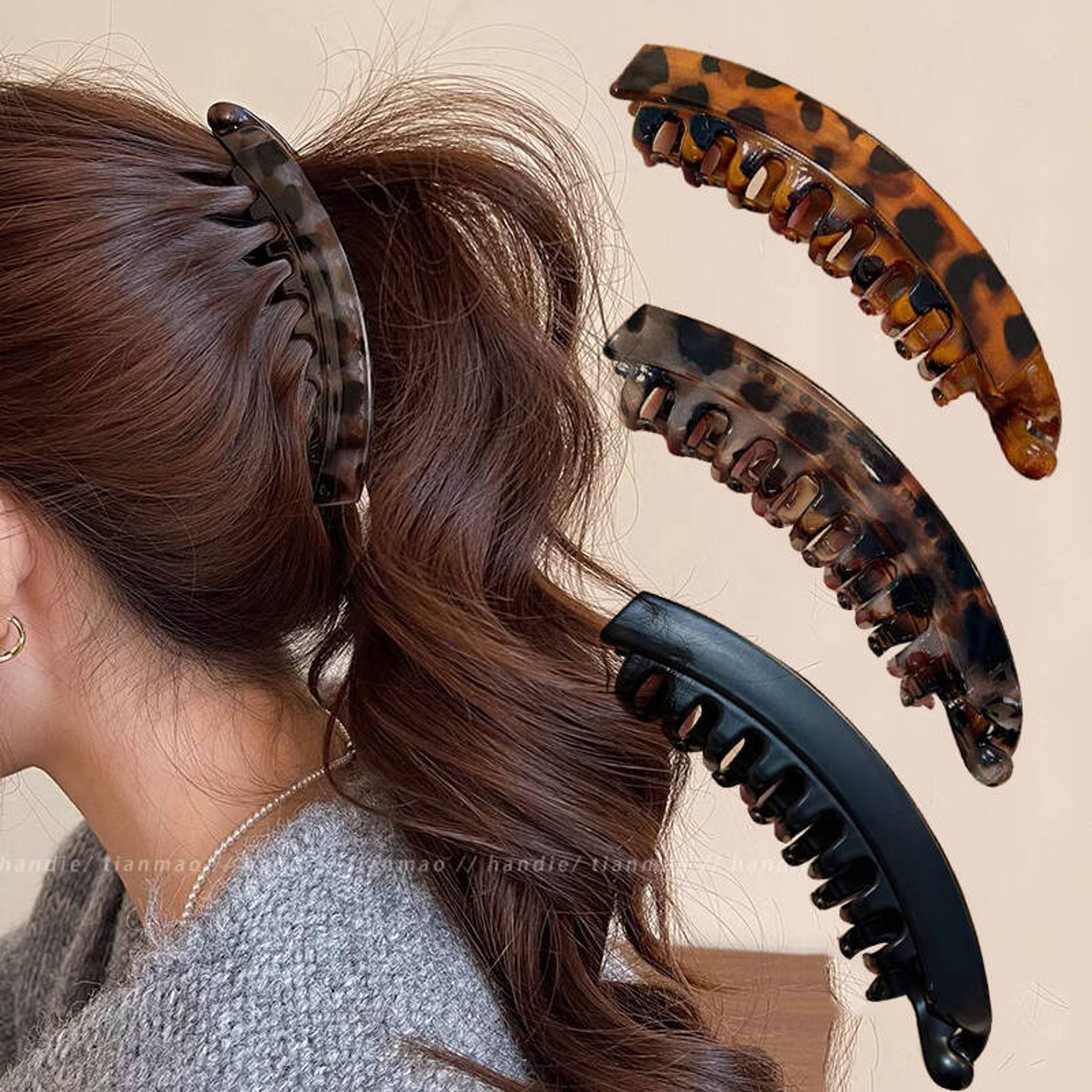 Fish Hair Clip Twist Clamp Ponytail Barrette For Women 0