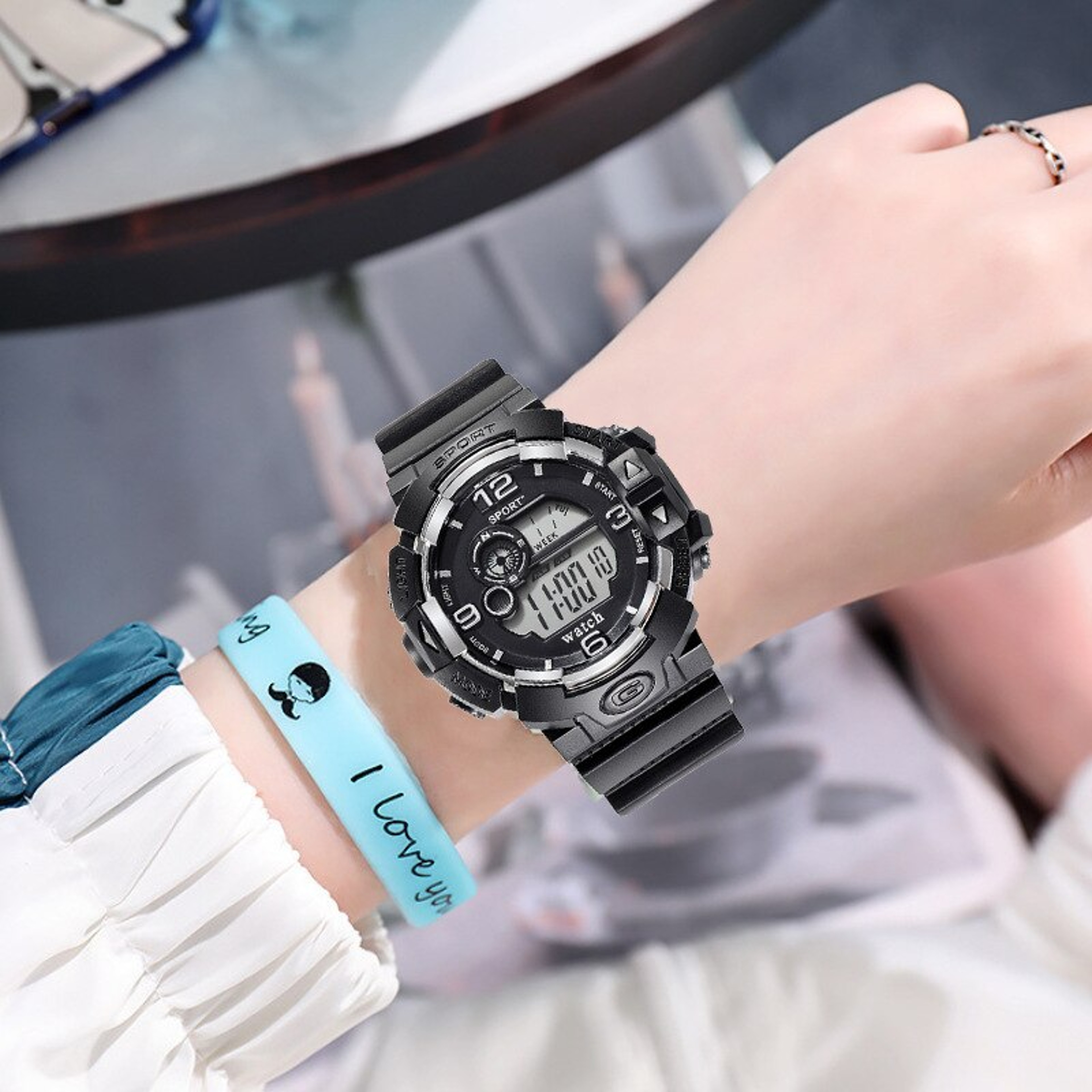 Luminous Digital Military Sport Watch for Men Waterproof LED Calendar Silicone Strap – view 5