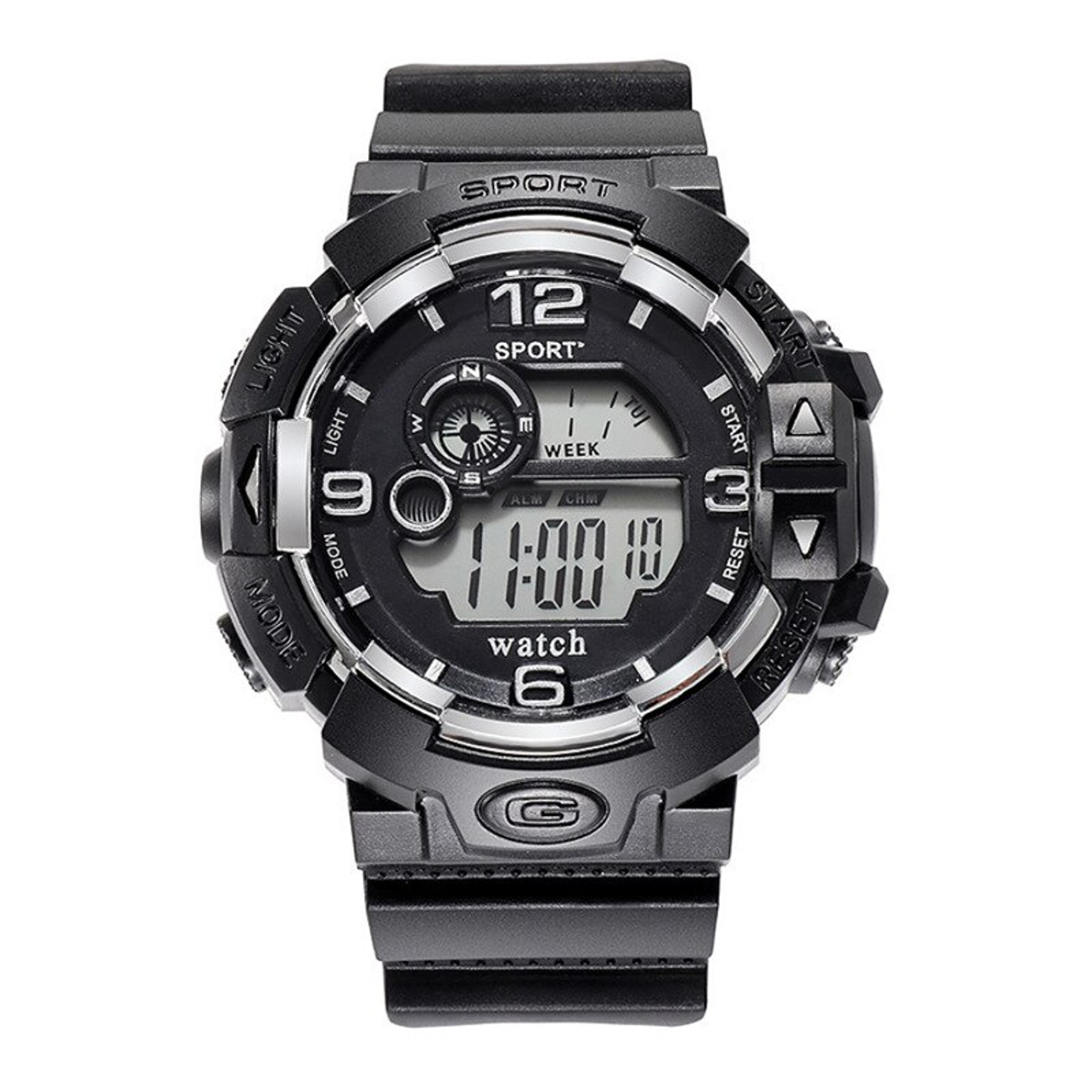 Luminous Digital Military Sport Watch for Men Waterproof LED Calendar Silicone Strap – view 7