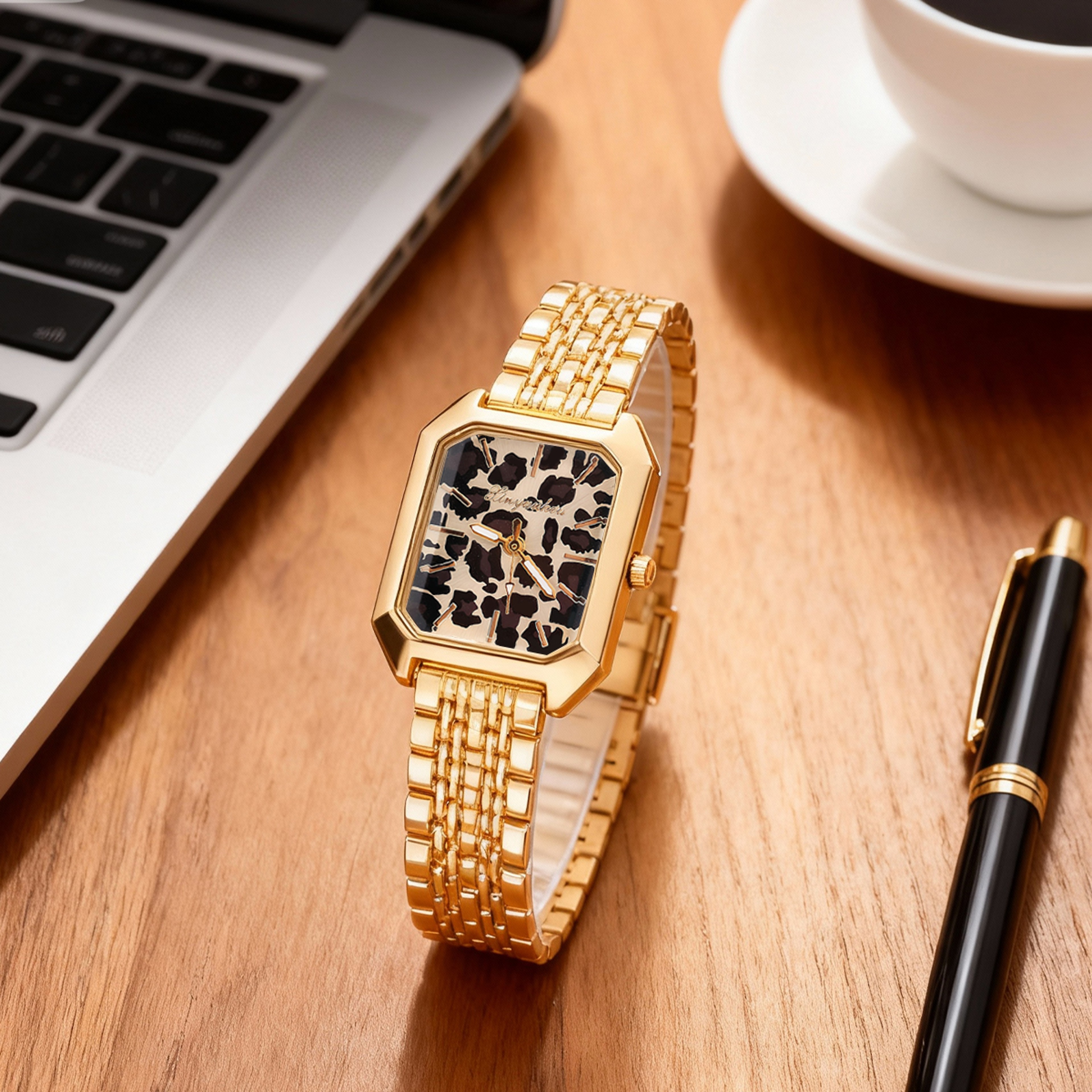 Fashionable Leopard Print Dial Quartz Watch For Women Perfect For Daily Wear Anniversaries  Christm 1