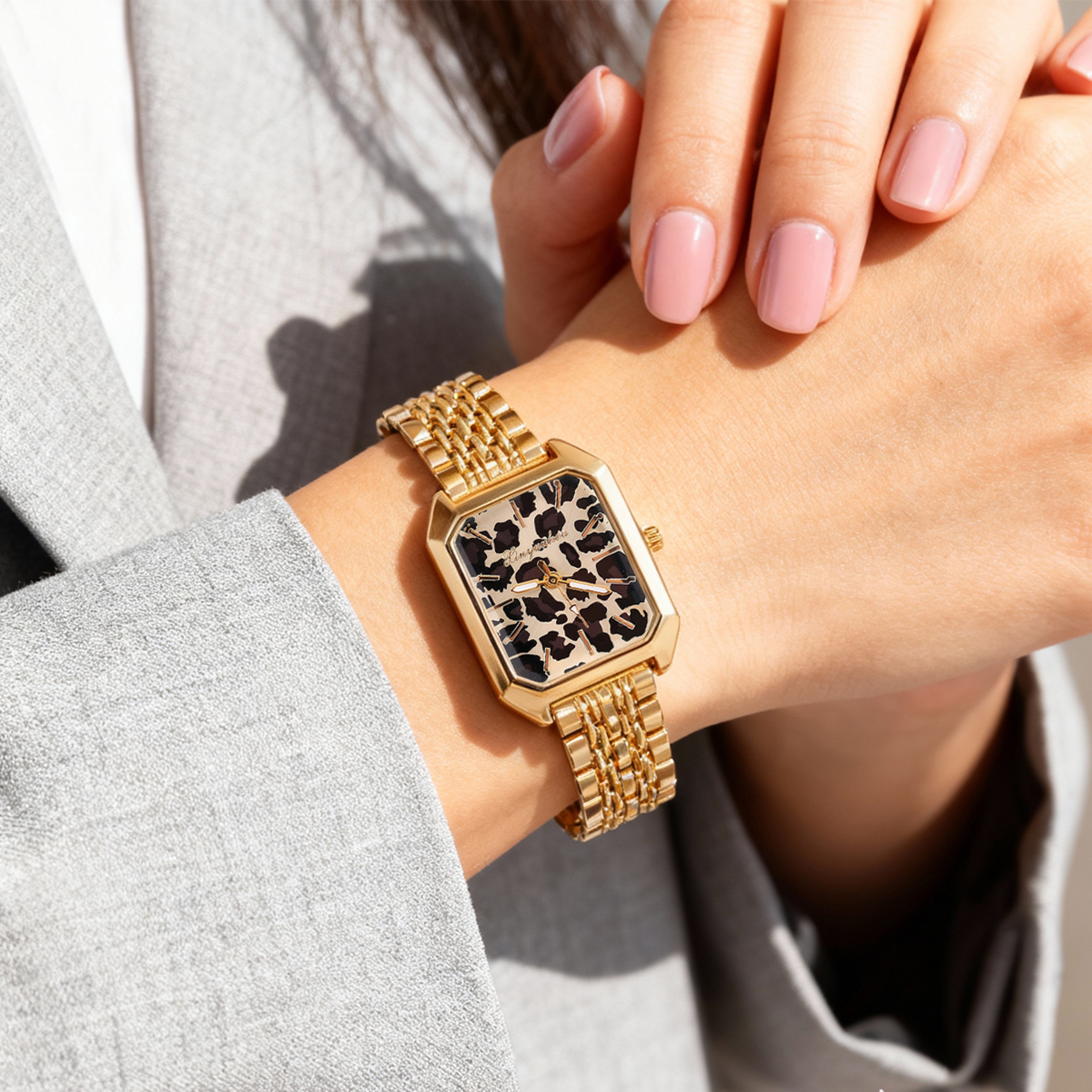 Fashionable Leopard Print Dial Quartz Watch For Women Perfect For Daily Wear Anniversaries  Christm 3