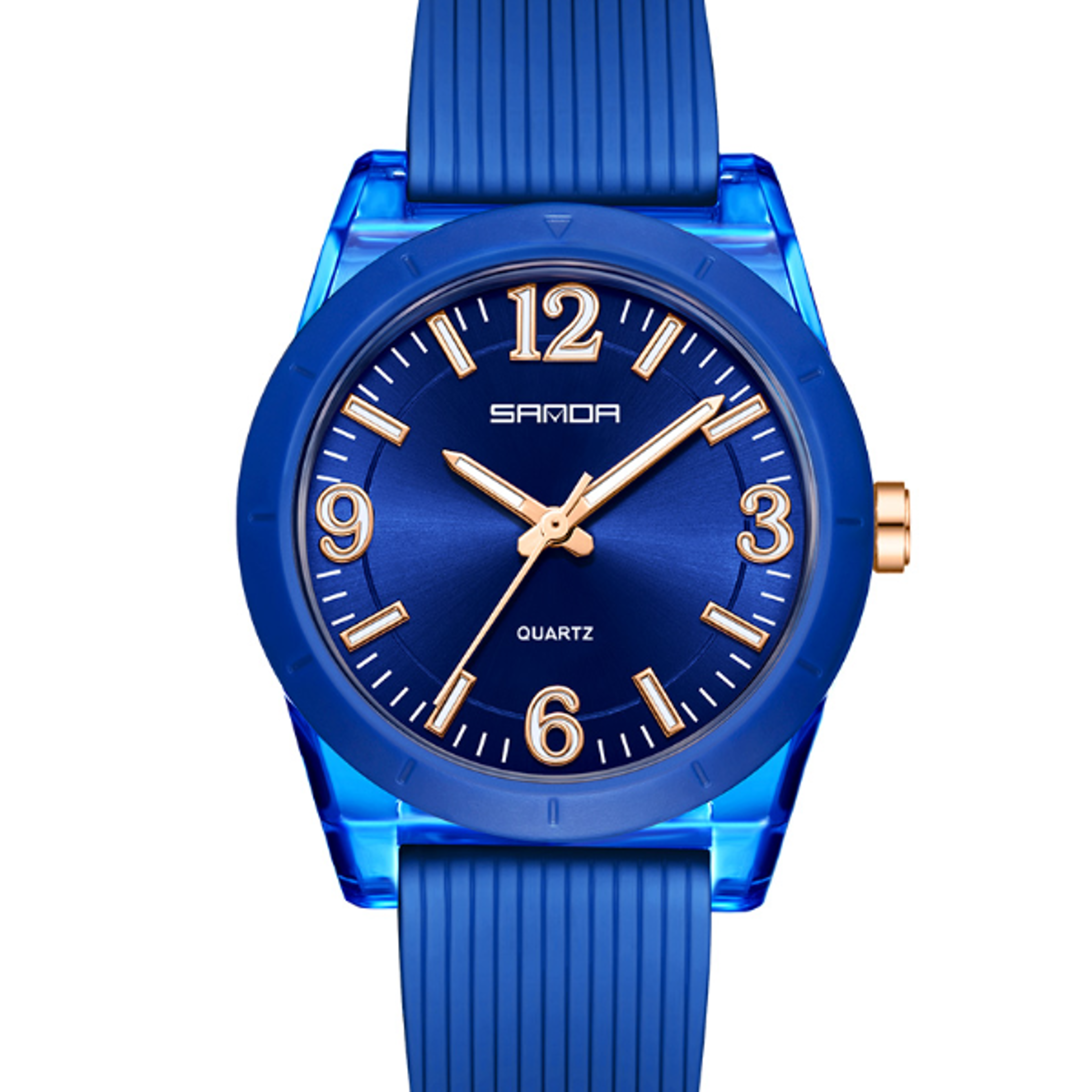 Transparent Childrens Quartz Watch Waterproof Night Light Feature and Durable for Leisure  Stude