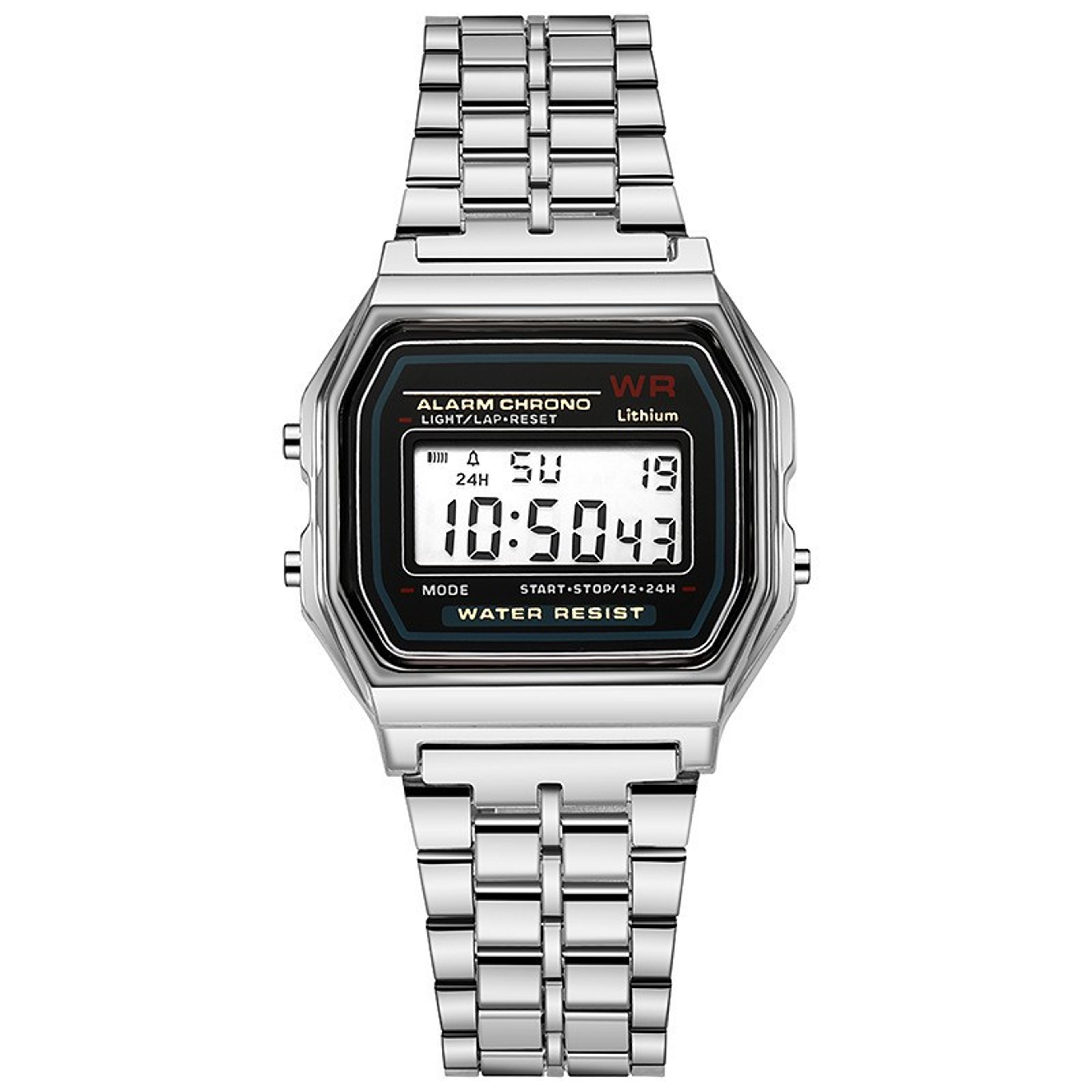 Luxury Rose Gold Womens Digital Watch Retro Style Electronic Display Clock for Men & Women – view 1