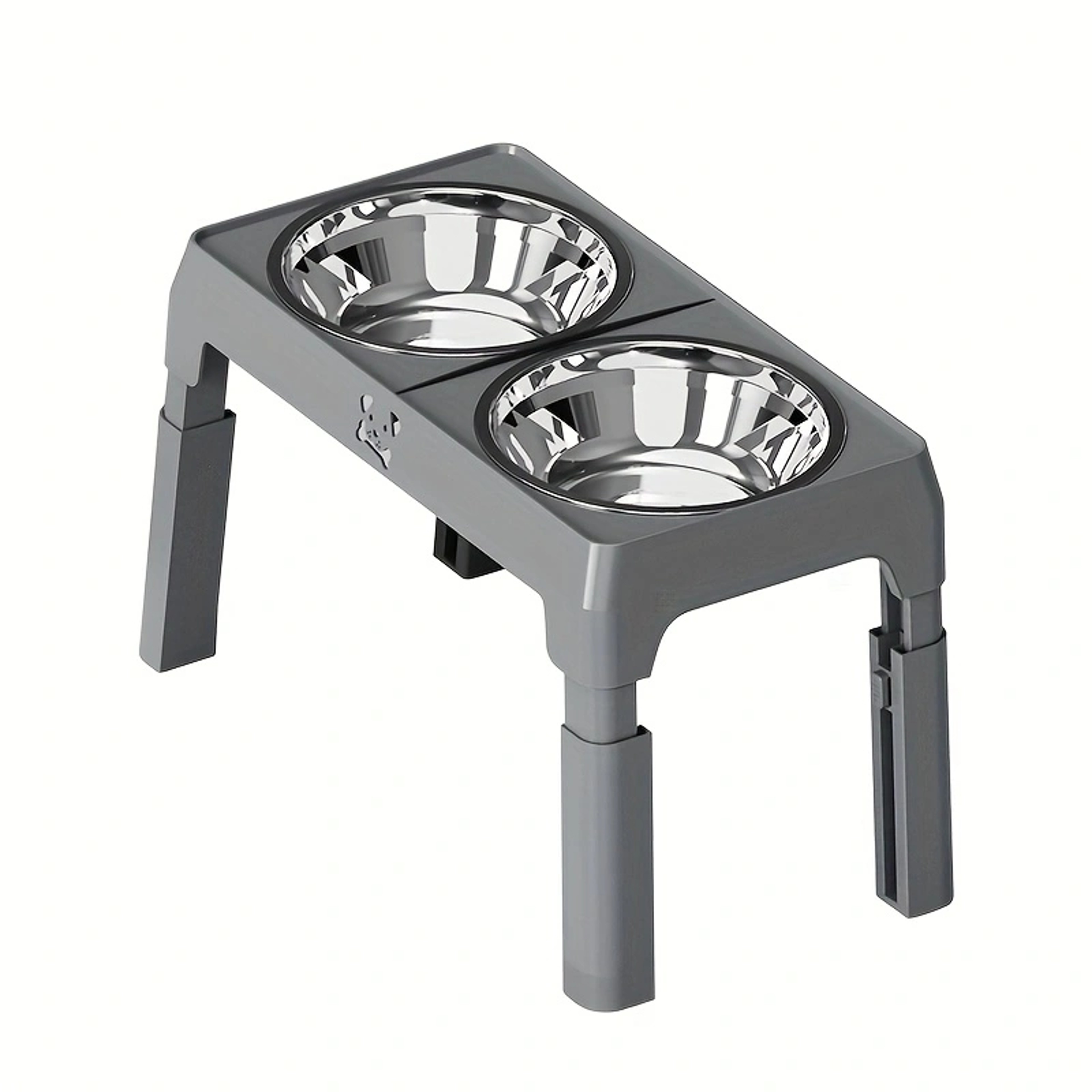 Elevated NonSlip Dog Bowls With Foldable Stand  Stainless Steel Bowls 6