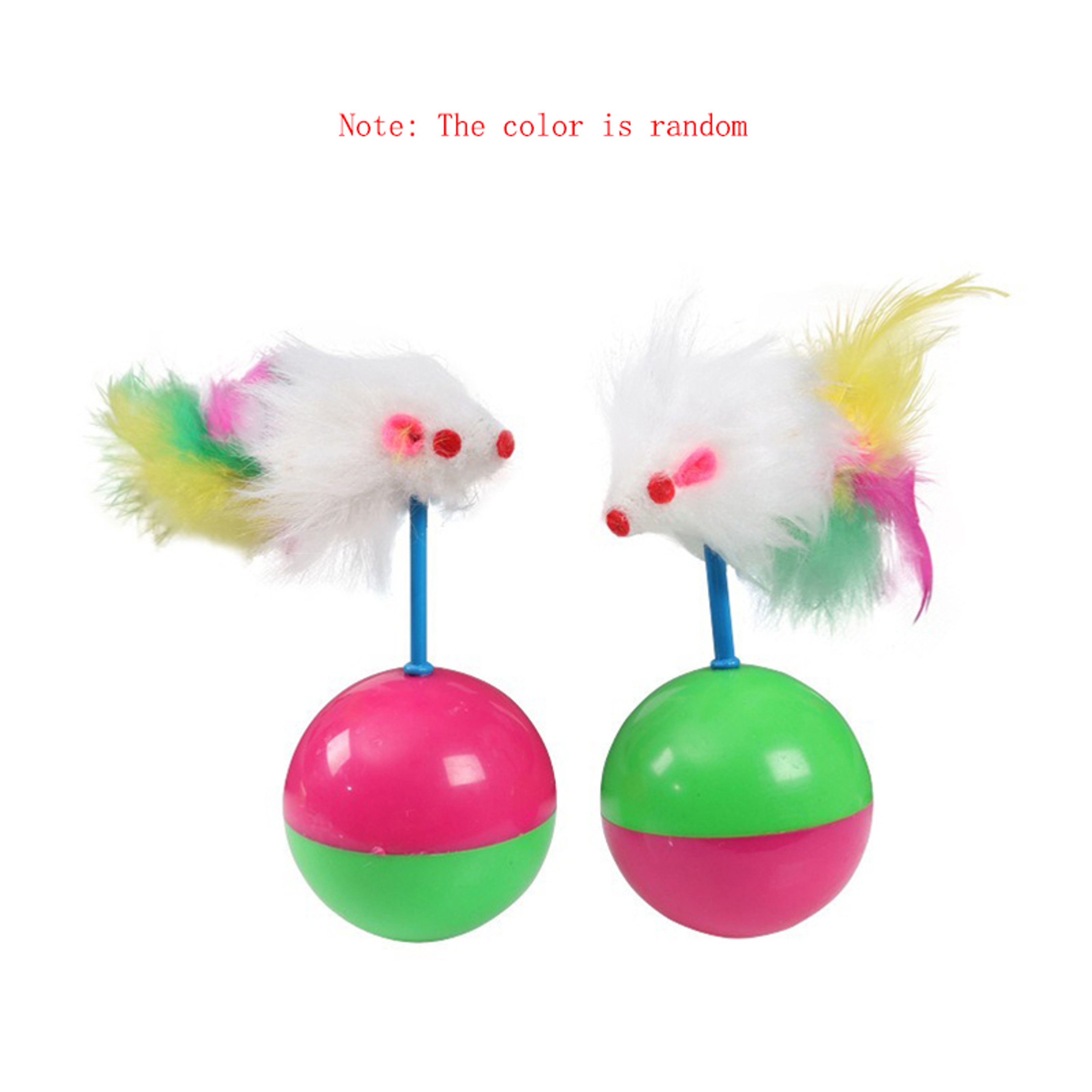 Interactive Plush Mouse Tumbler Ball for Cats Fun Sound Toy, Pet Educational Activity – view 4