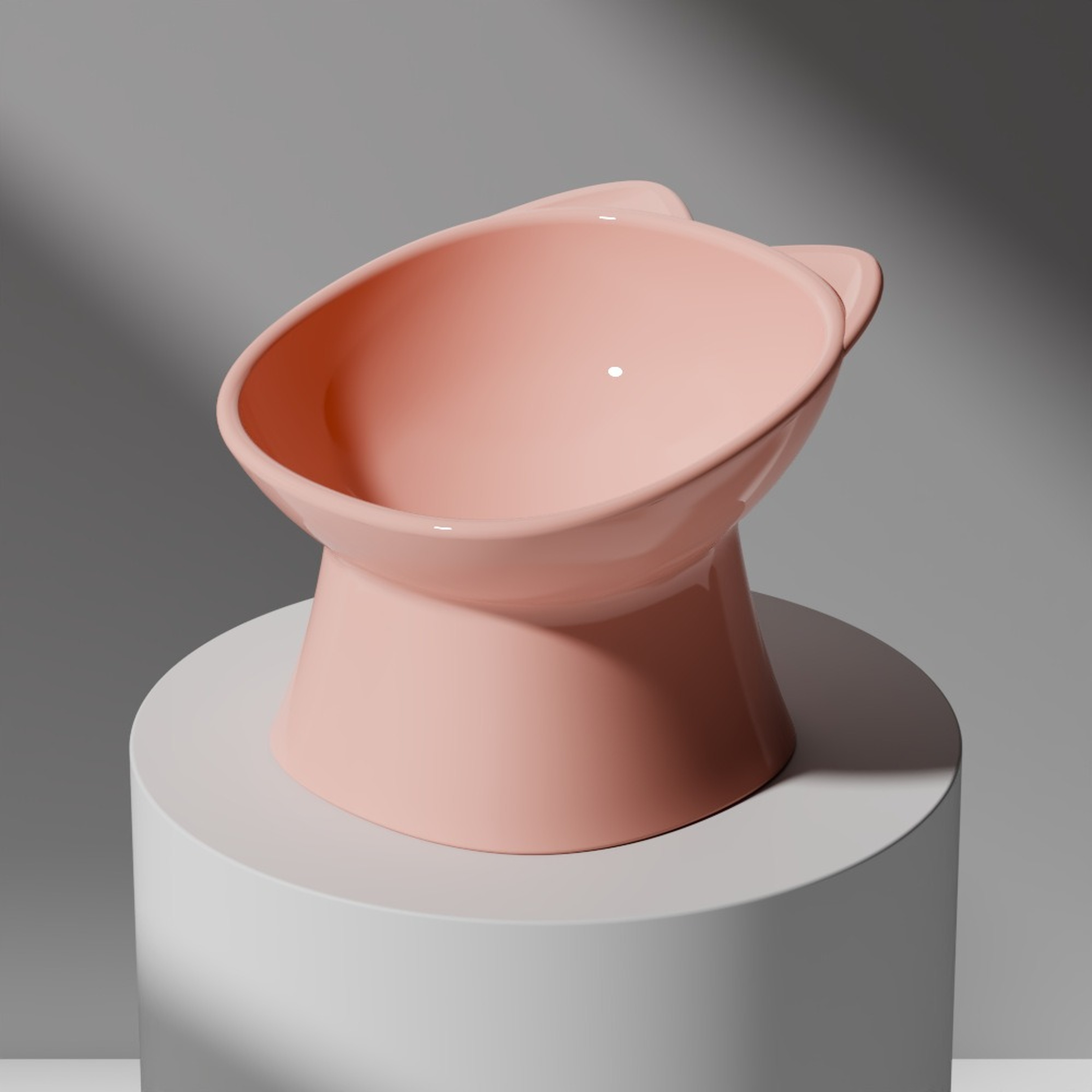 Anti-Tip Cat Bowl with Double Ears and High Legs – view 9