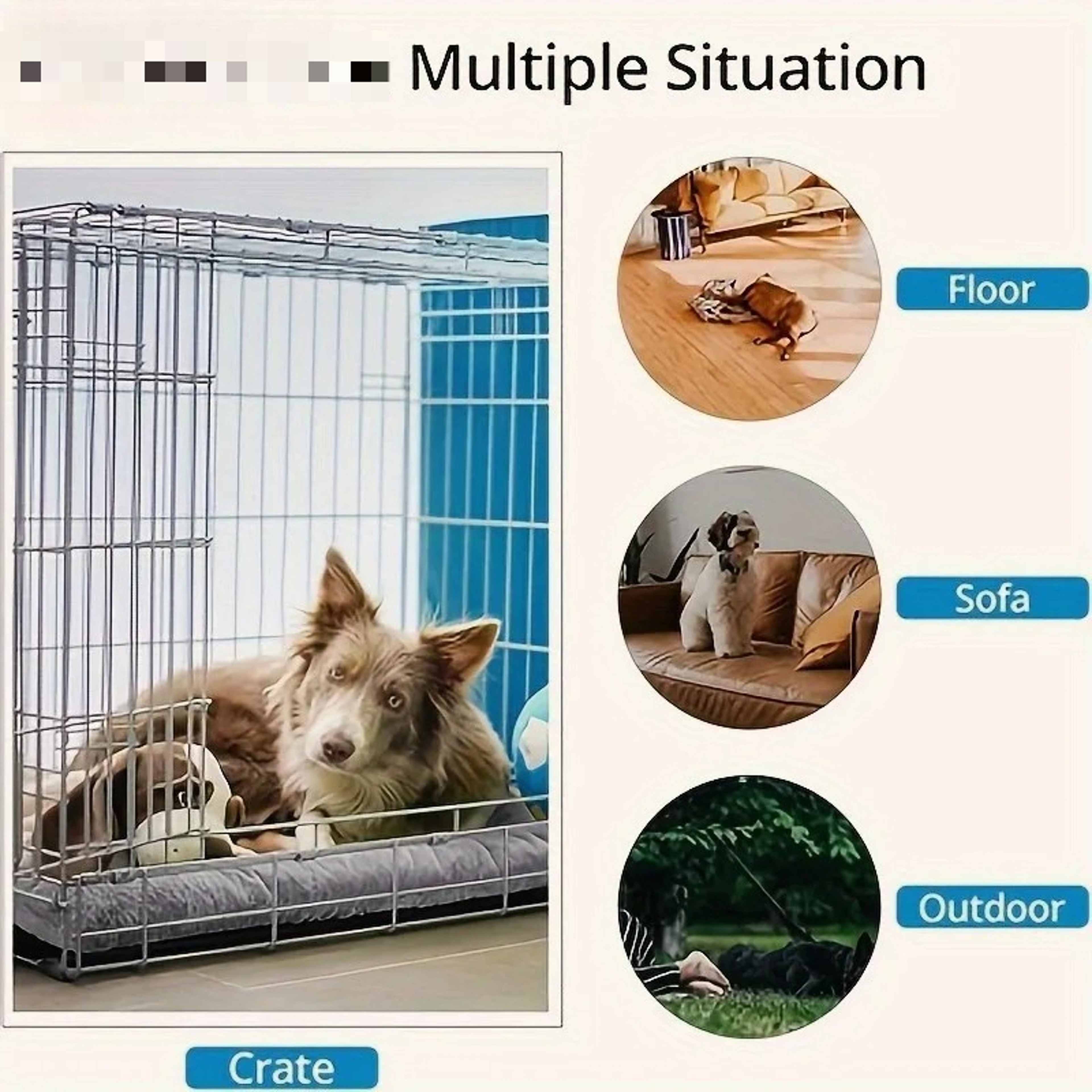 Large Plush Dog Bed Sofa Super Soft Polyester Pet Mat for Small, Medium, and Large Dogs – view 4