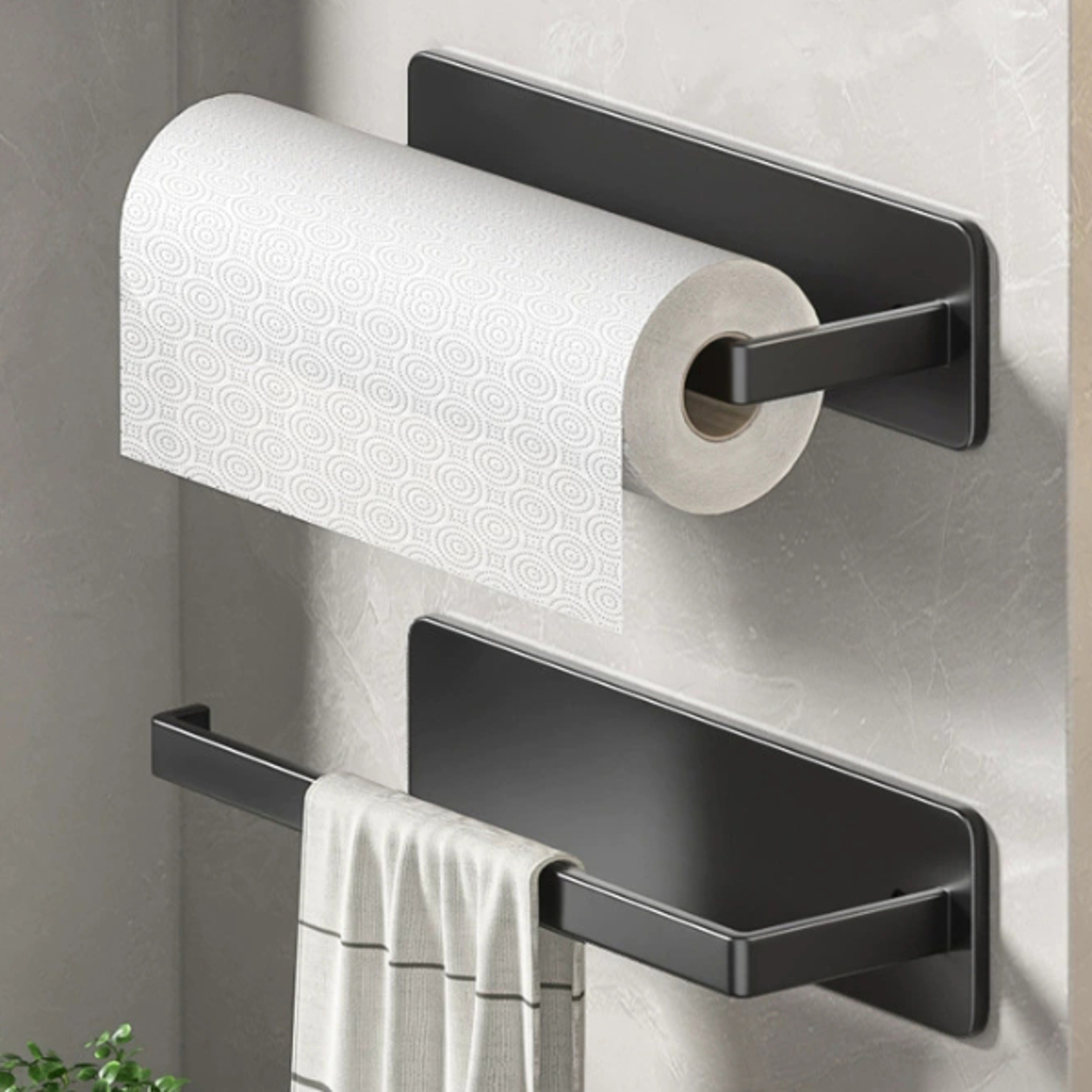 Magnetic Paper Towel Holder for Kitchen NoDrill Cabinet Rack  Storage Shelf