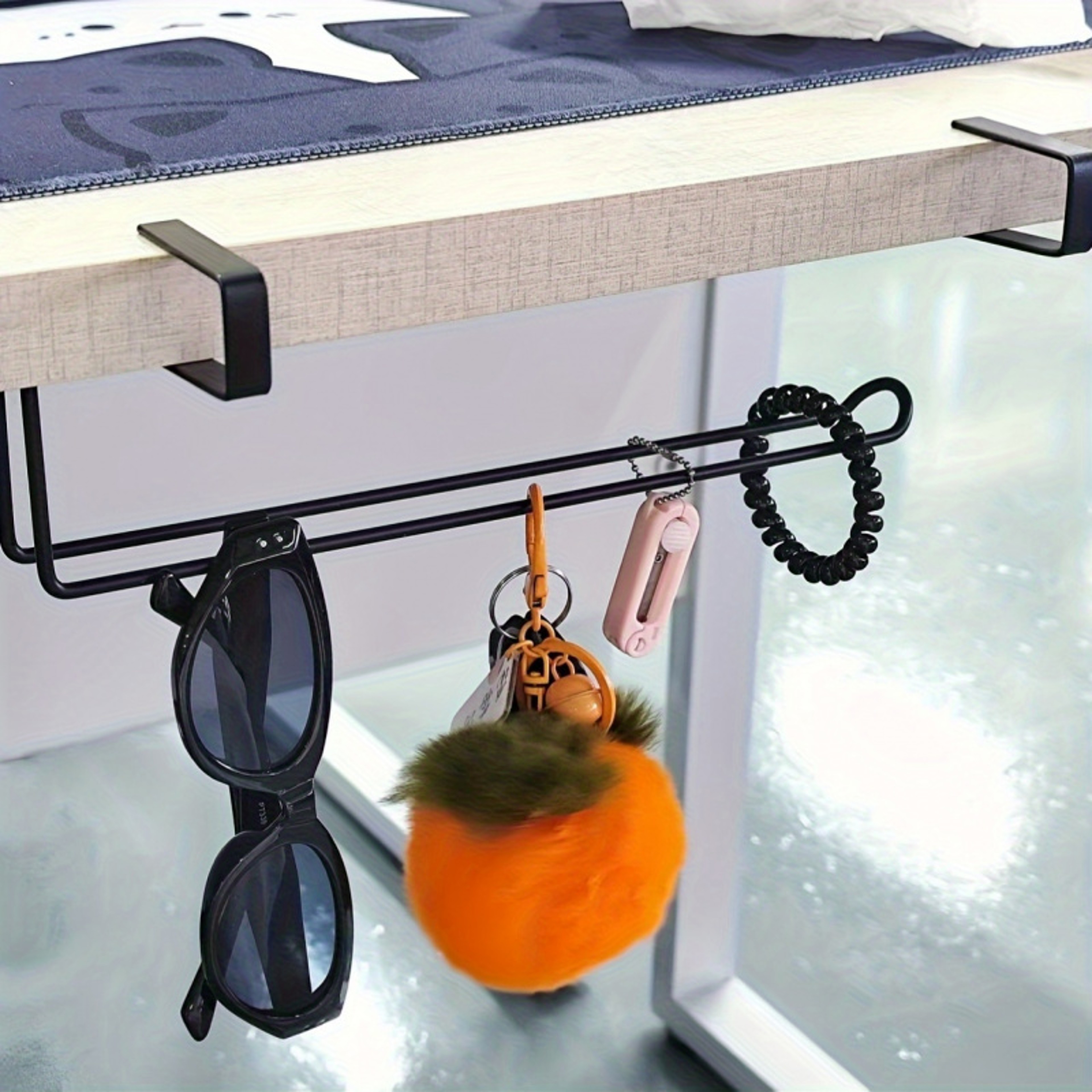 Wall-Mounted Non-Perforated Tissue Holder Space-Saving Design for Kitchen and Bathroom Modern, Simple Style – view 3