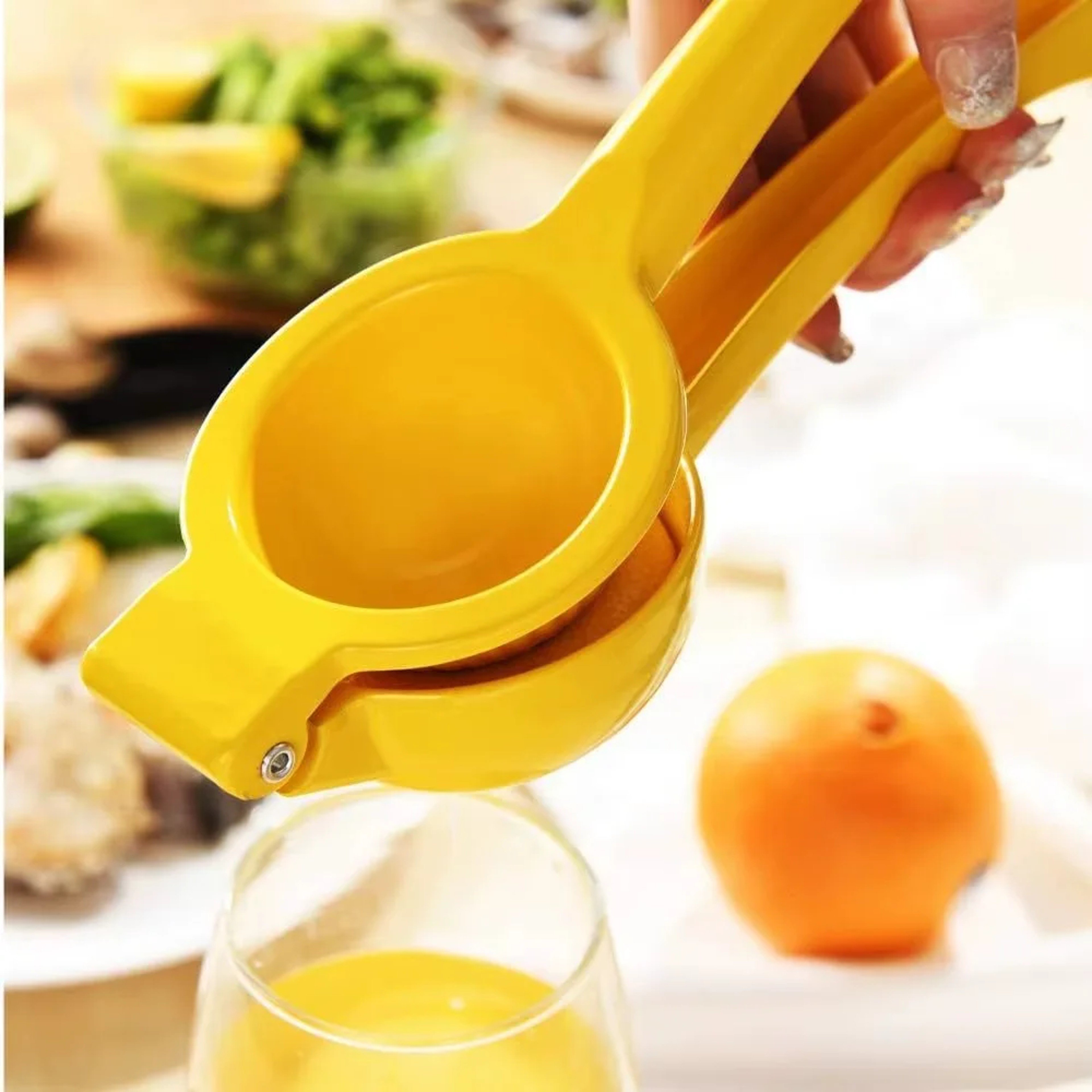 Easy Squeeze Manual Citrus Juicer Aluminum Lemon  Orange Press For Fresh Juice 1