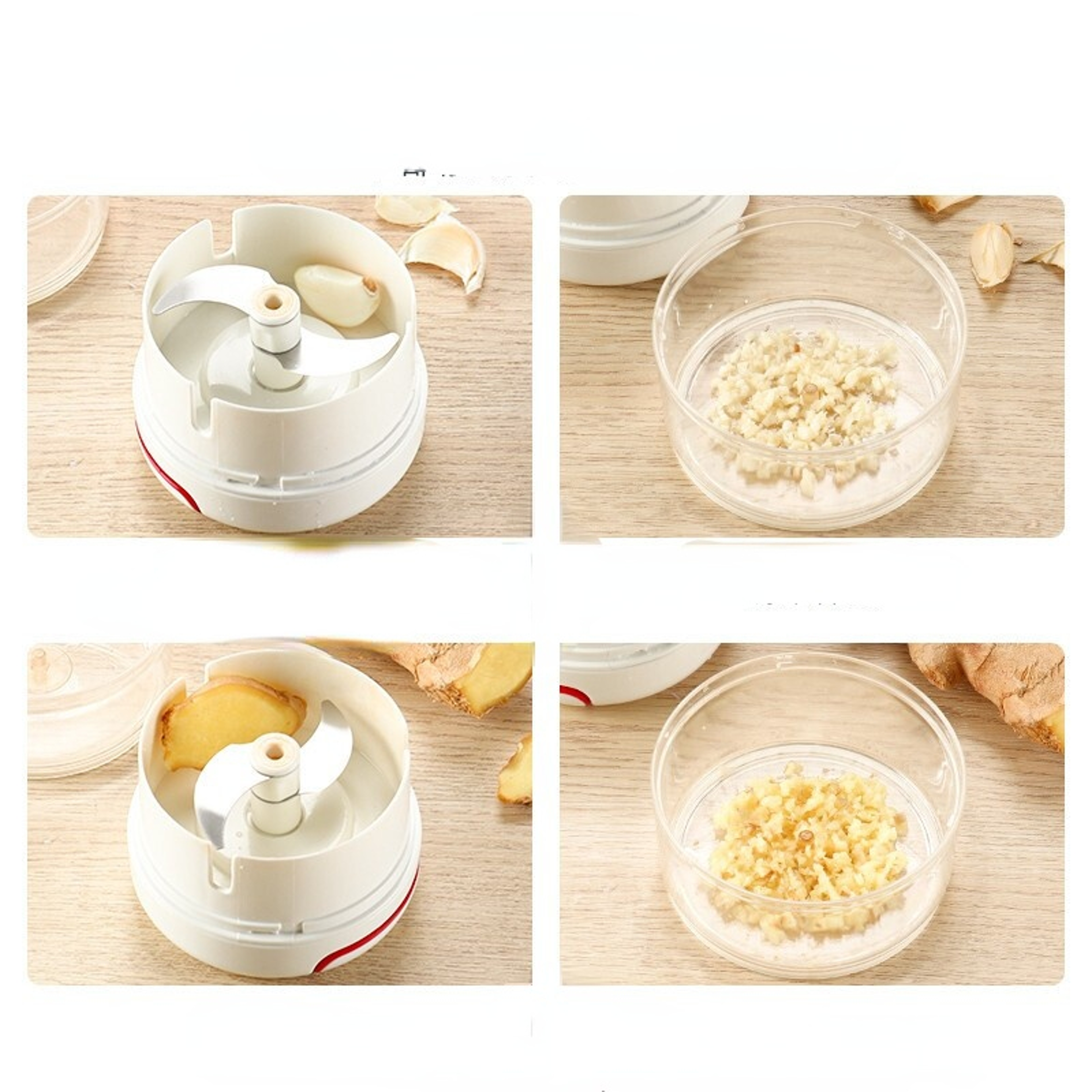 Mini Manual Food Chopper, Garlic, Vegetable & Nut Grinder, Multi-function Mincer & Crusher – view 4