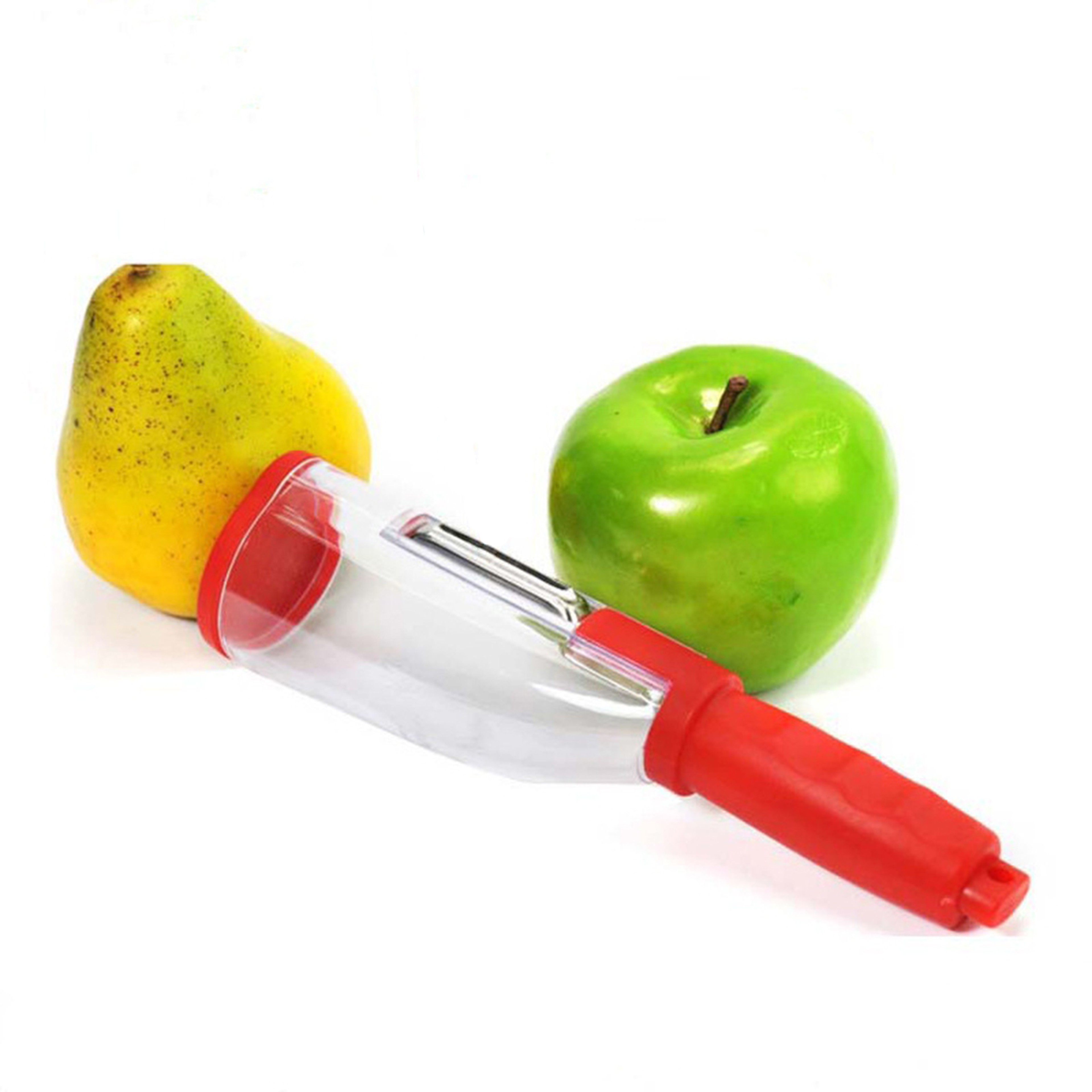 Stainless Steel Peeler With Container Efficient Fruit  Vegetable Peeler With Convenient Storage 0