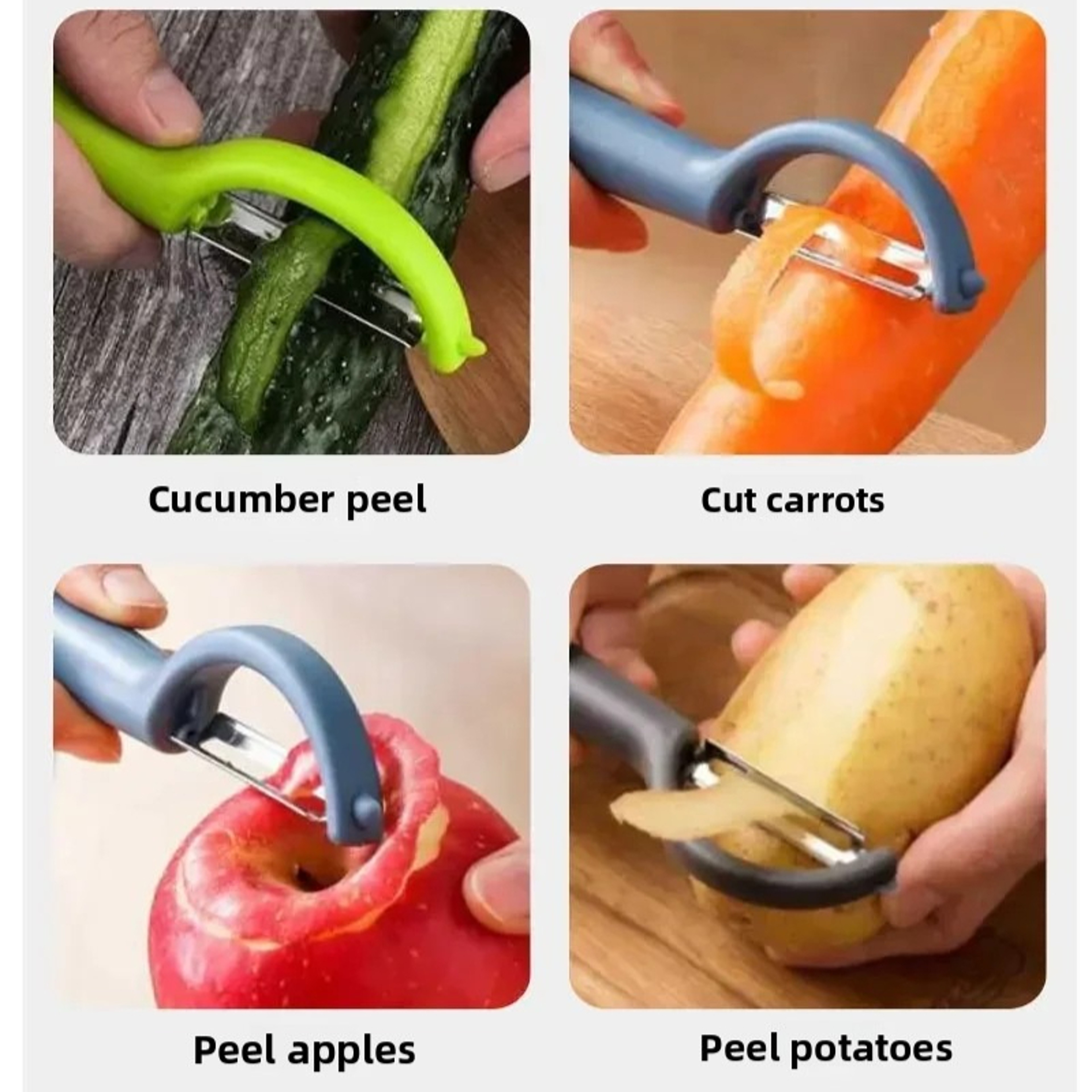 Stainless Steel Vegetable Peeler And Fruit Scraper MultiFunctional Kitchen Tool For Potatoes Carrot 3
