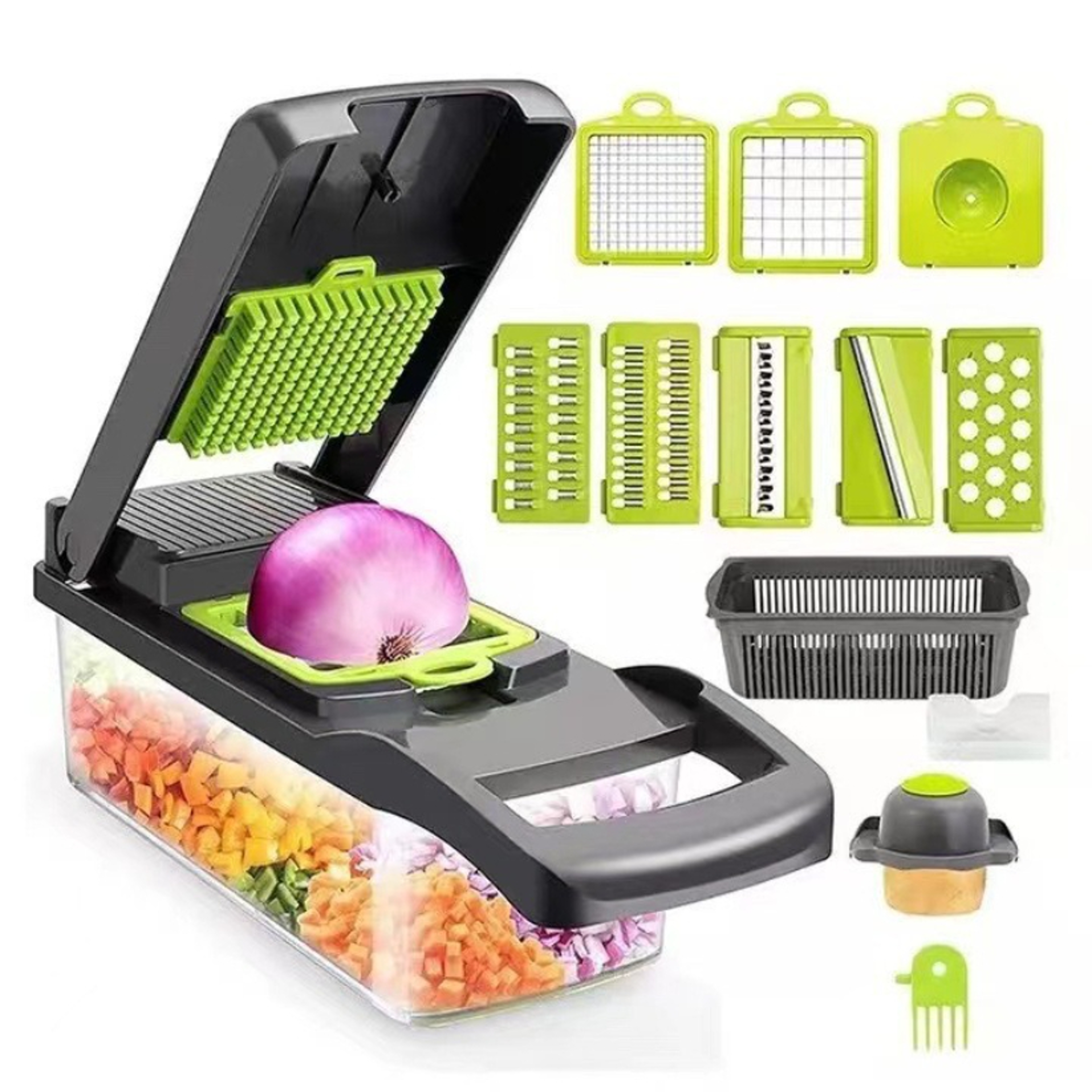 Multifunctional Vegetable Cutter Kitchen Shredder  Dicing Machine For Easy Slicing And Grating 0