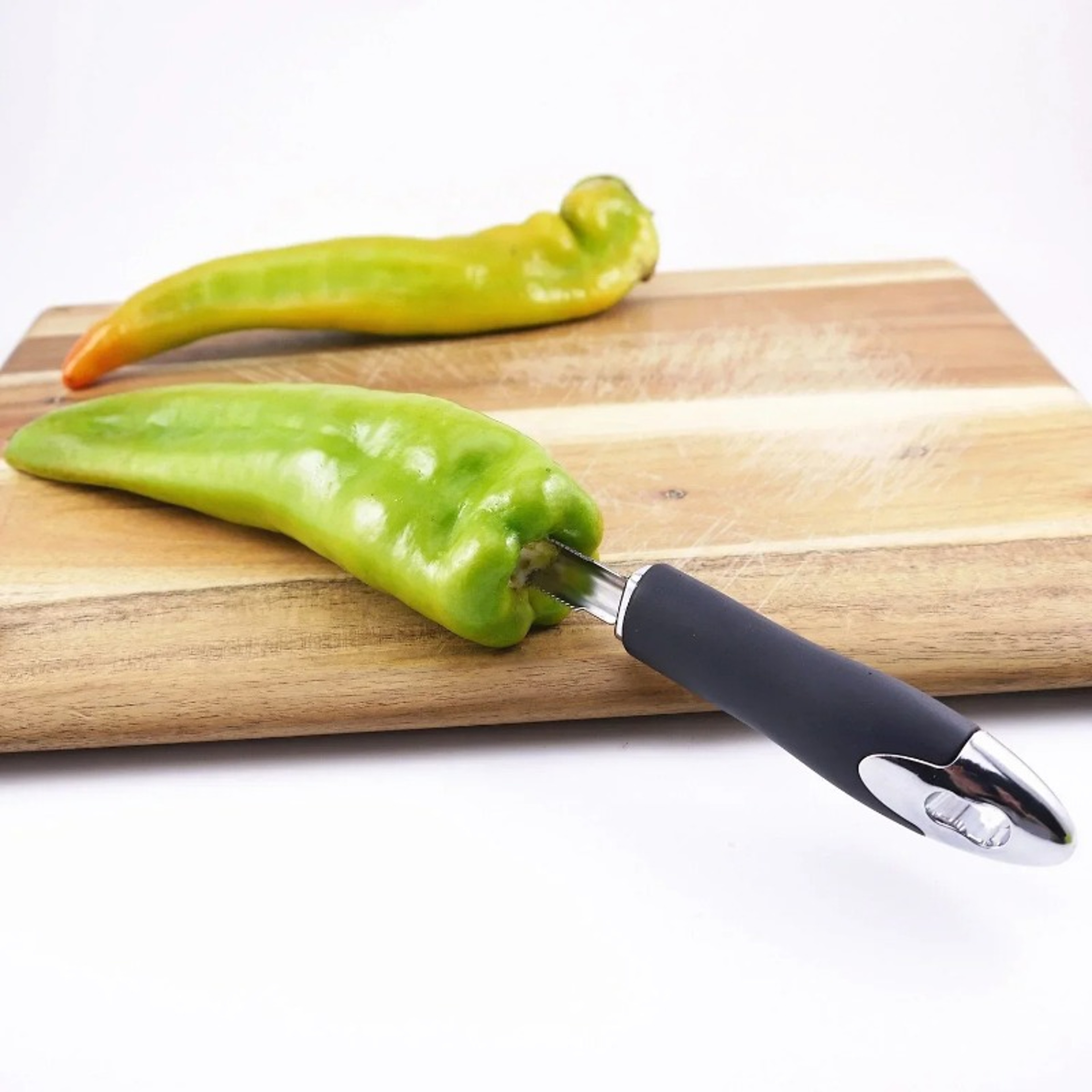 Stainless Steel Fruit  Pepper Corer Serrated Edge Seeder For Easy Fruit Preparation 2