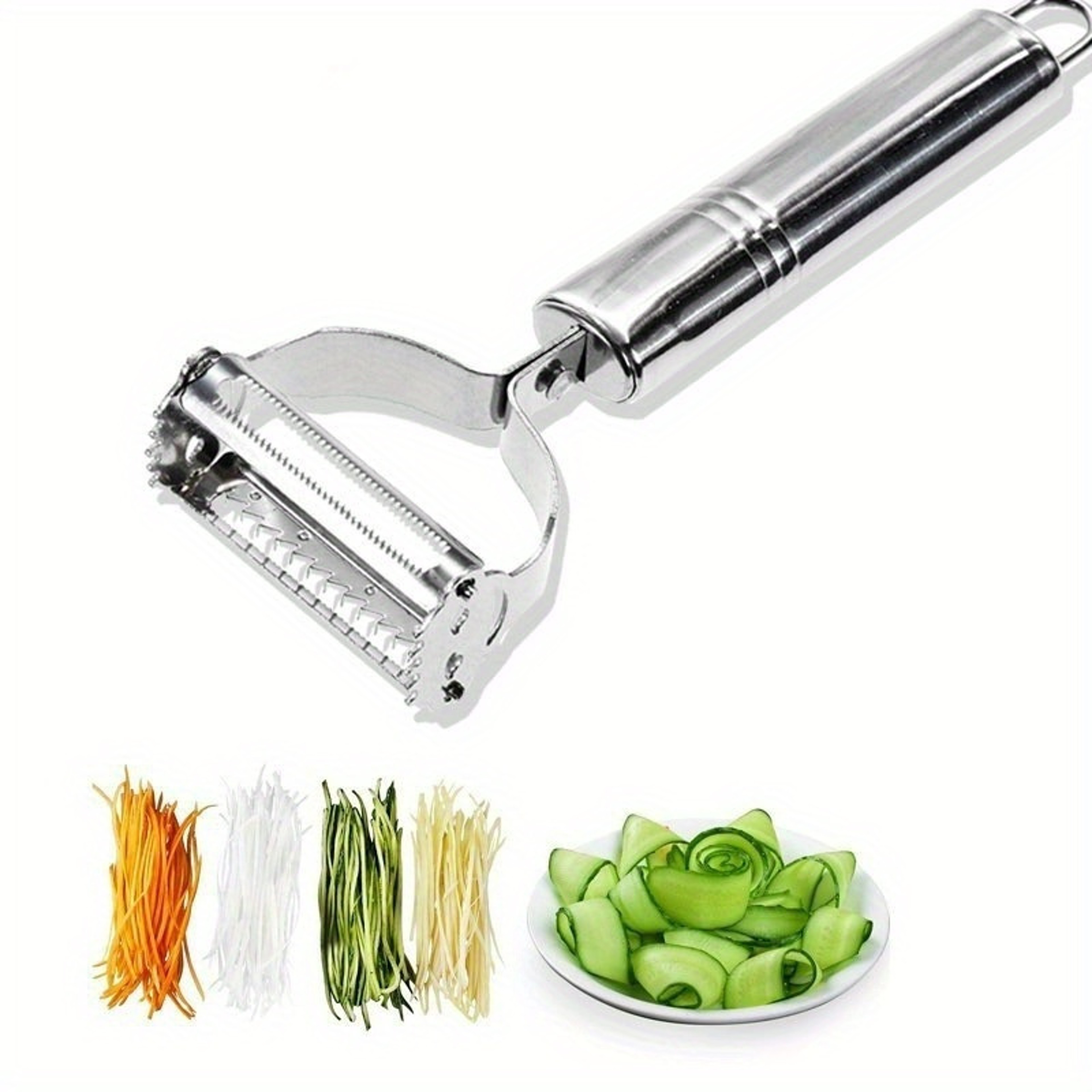 Stainless Steel DoubleHead Vegetable Peeler MultiFunction Fruit And Vegetable Kitchen Tool For Easy 5