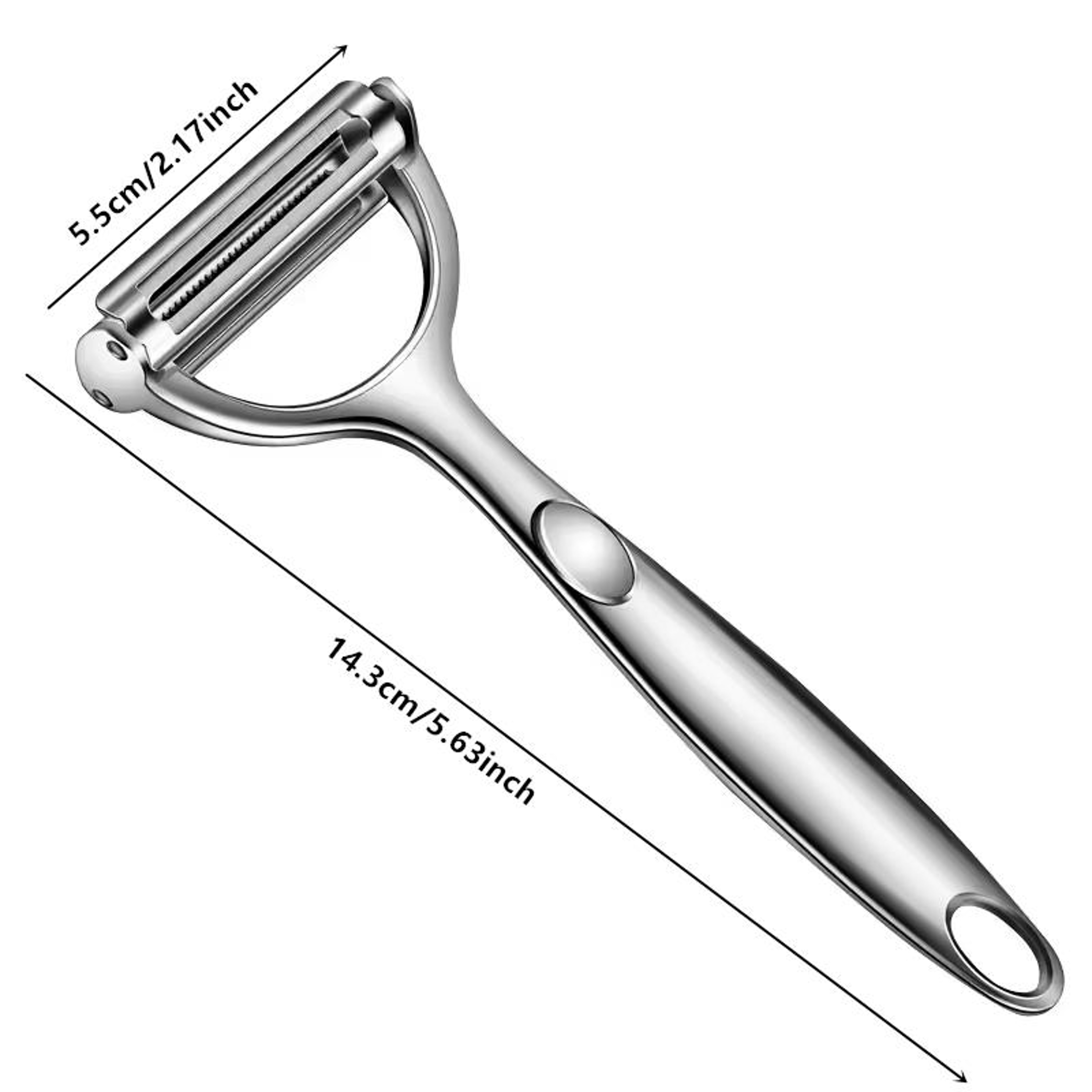 Premium Stainless Steel Potato Cucumber And Carrot Grater Versatile Vegetable  Fruit Julienne Peele 4