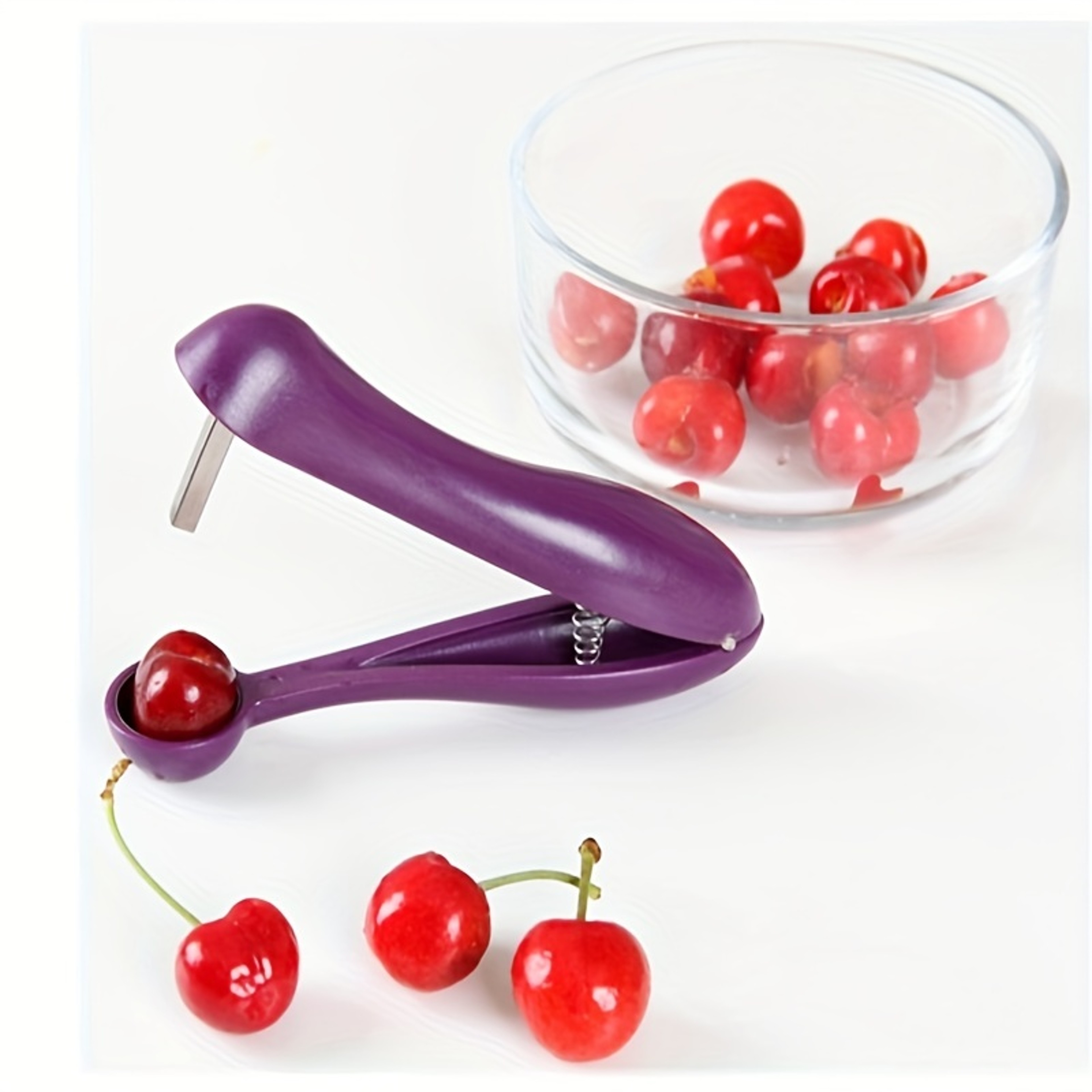 Portable Cherry Fruit Pitter Remover Tool Effortlessly Remove Pits From Cherries Olives And Other F 5