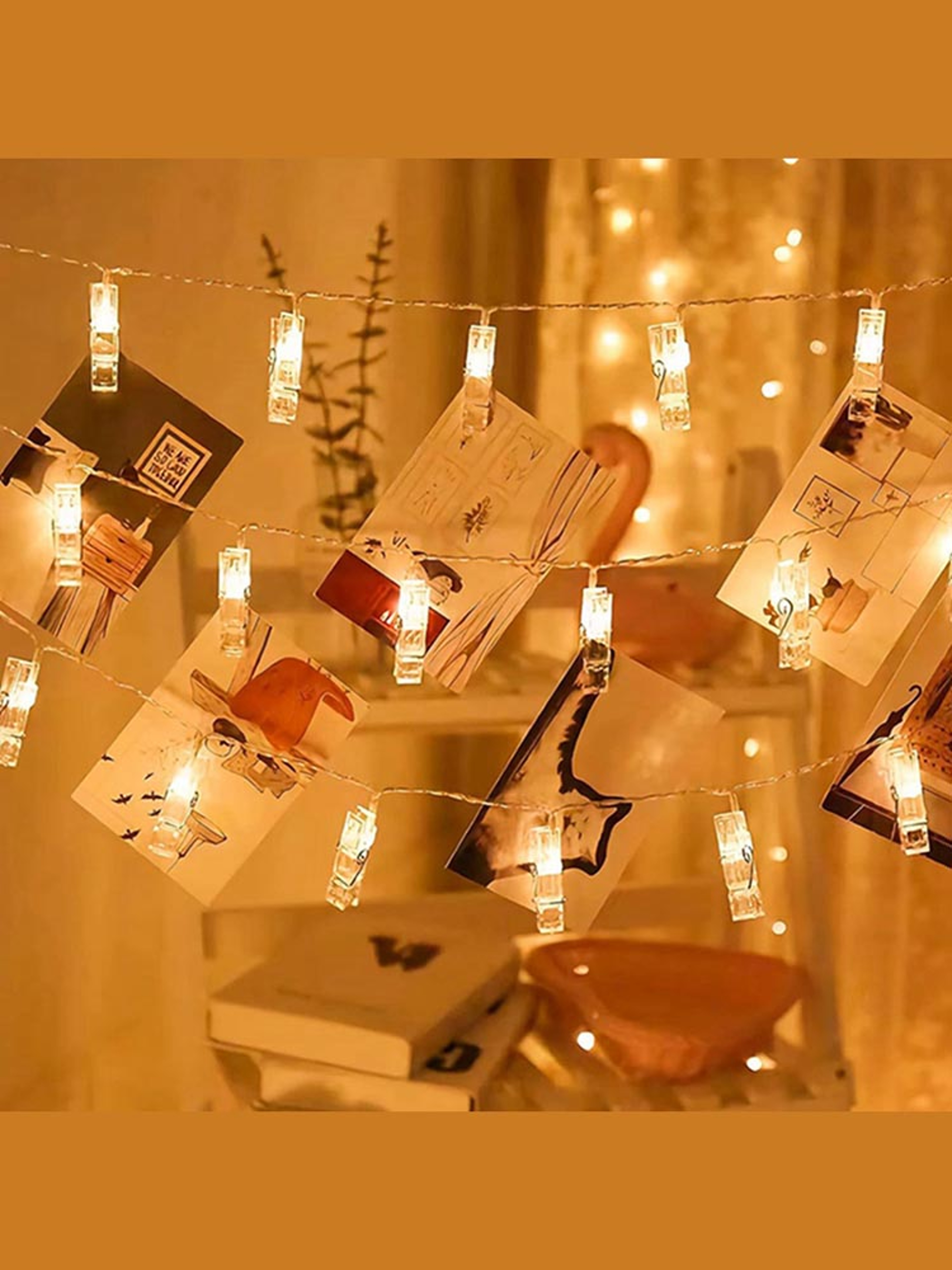 Photo Clip String Lights, LED Fairy Lights for Hanging Pictures & Cards Graduation, Wedding, Party Decor – view 2