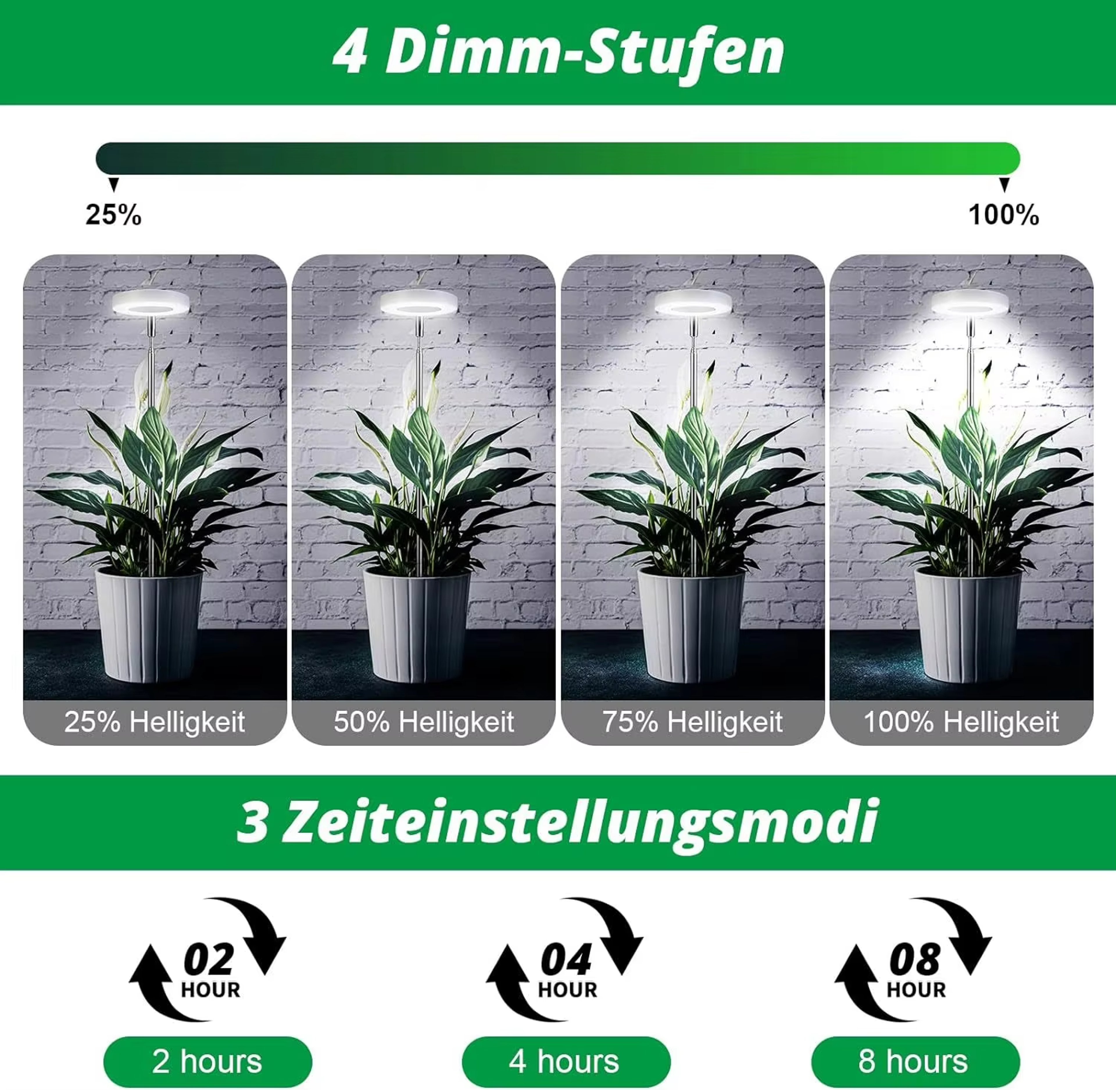 Full Spectrum Indoor LED Grow Light With Level Dimming Telescopic Design For Fleshy Viridiplantae A 4