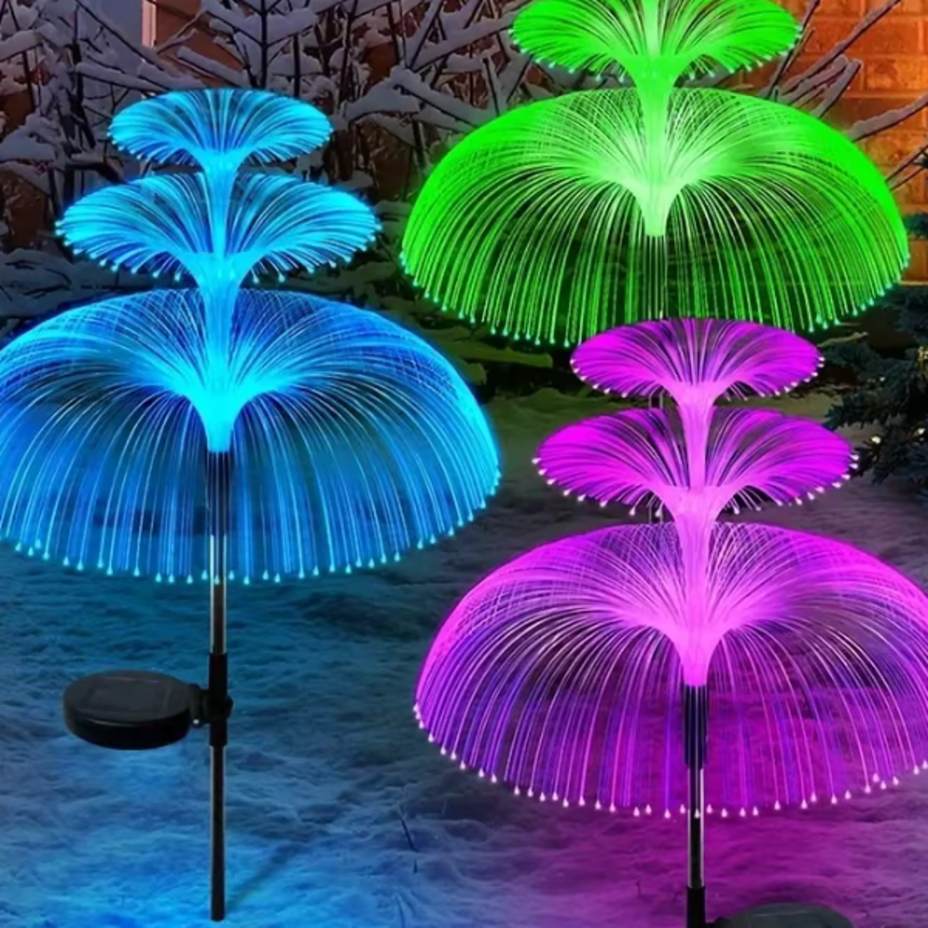 Color Changing Solar Garden Lights Jellyfish Stake Lights for Yard Decor