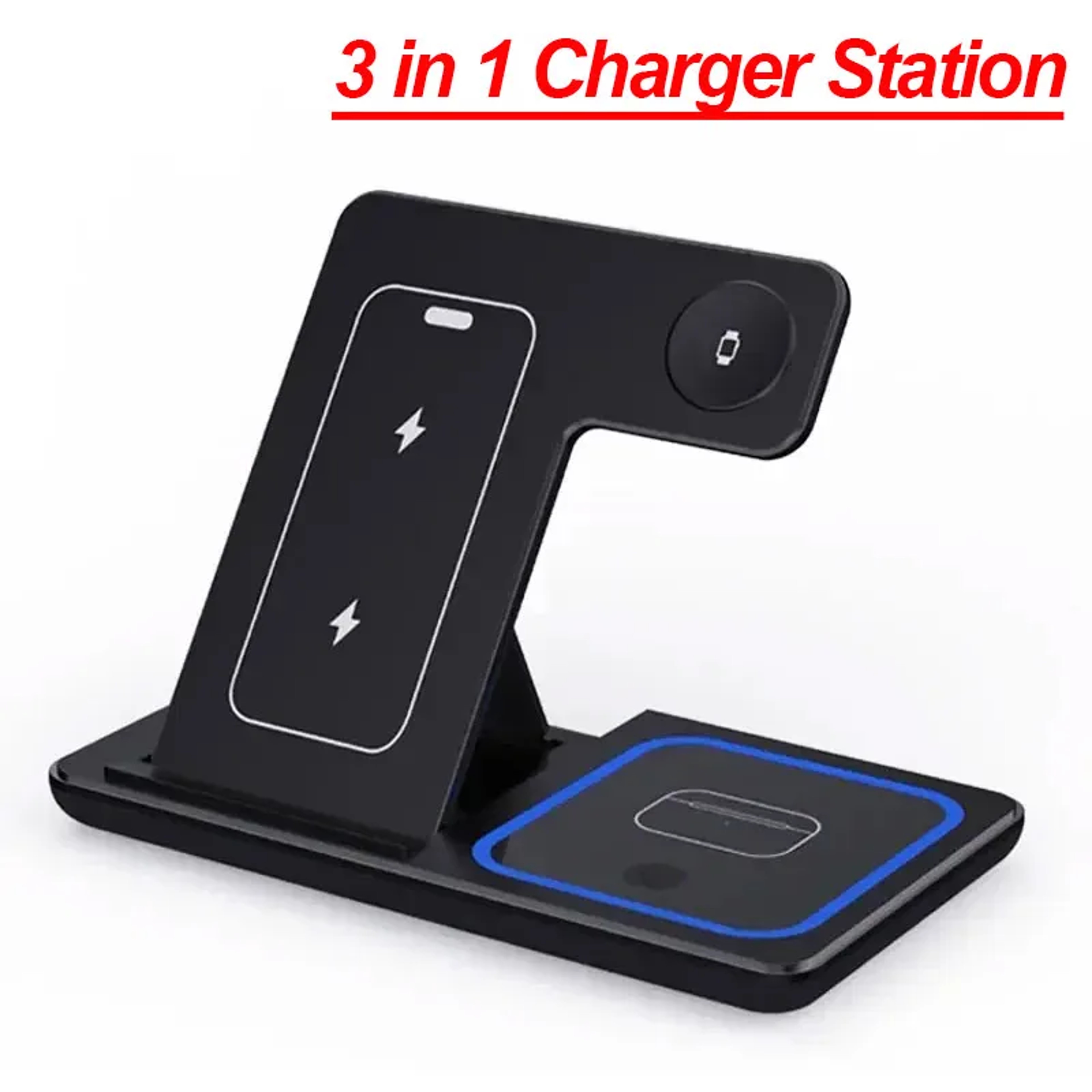 Foldable Wireless Charging Station Fast Charger Stand Dock – view 7
