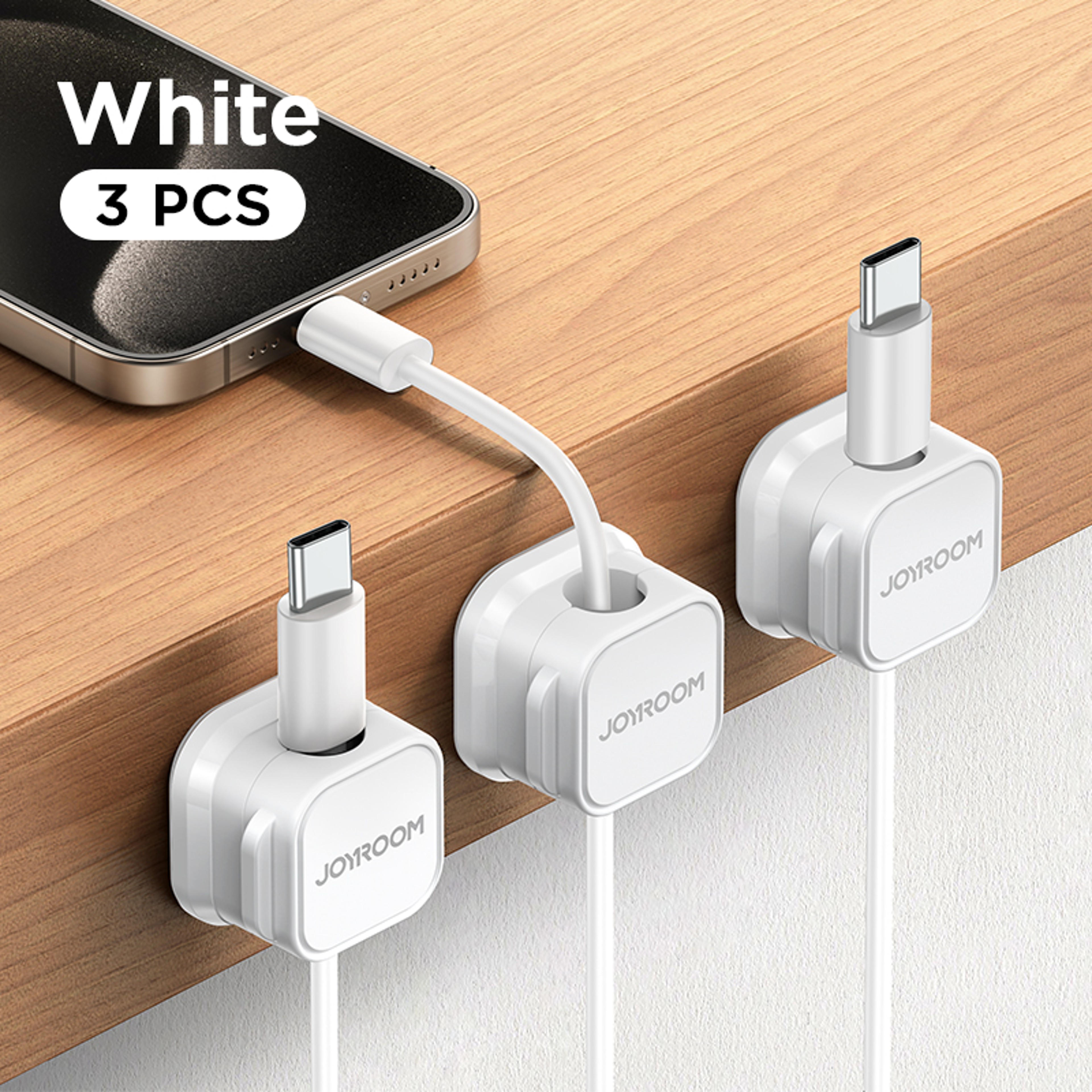 Magnetic Cable Clips Adjustable Cord Holder For Under Desk Cable Management 6