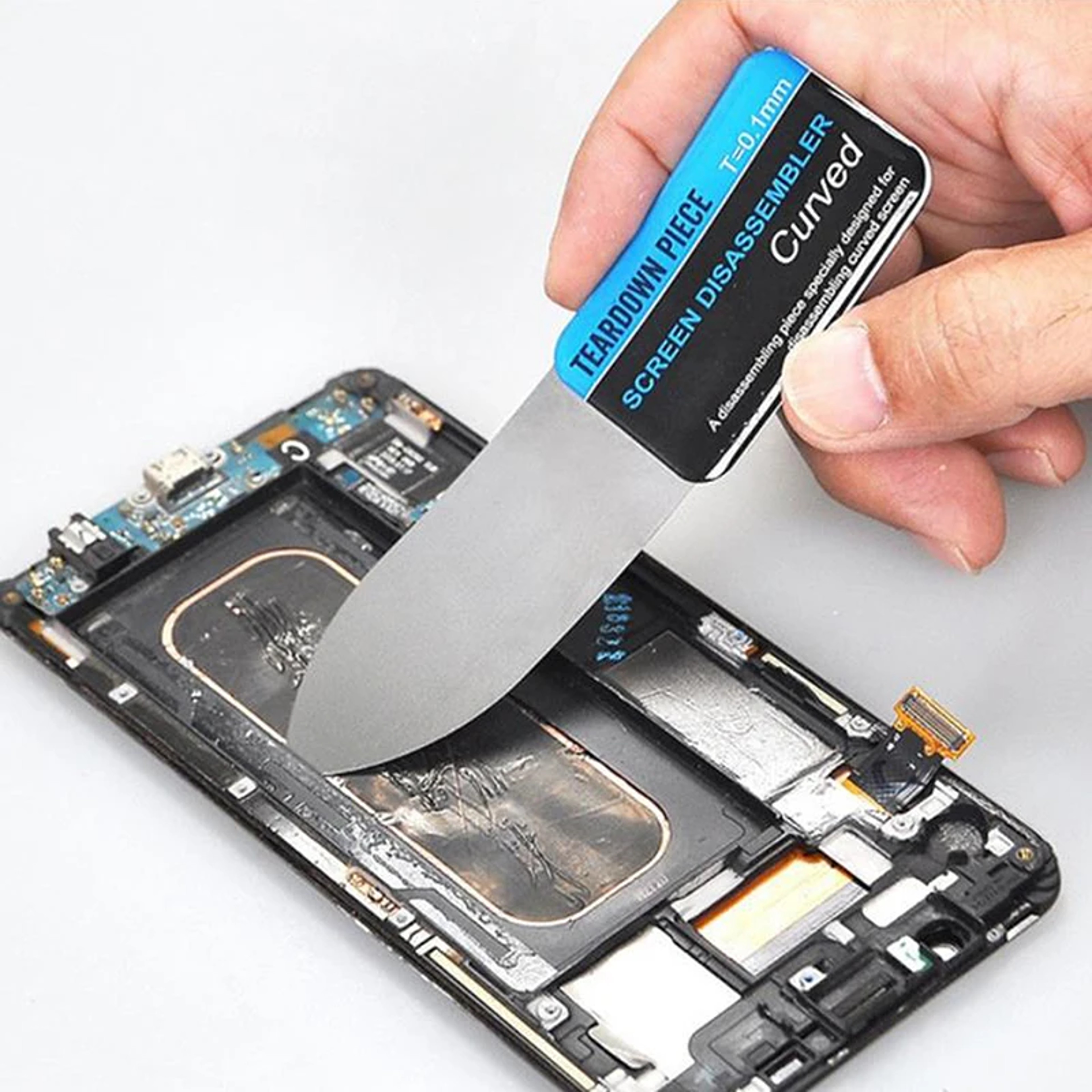 Ultra-Thin Steel Mobile Phone Screen Pry Tool Flexible LCD Disassemble Spudger Card for Easy Repairs – view 3