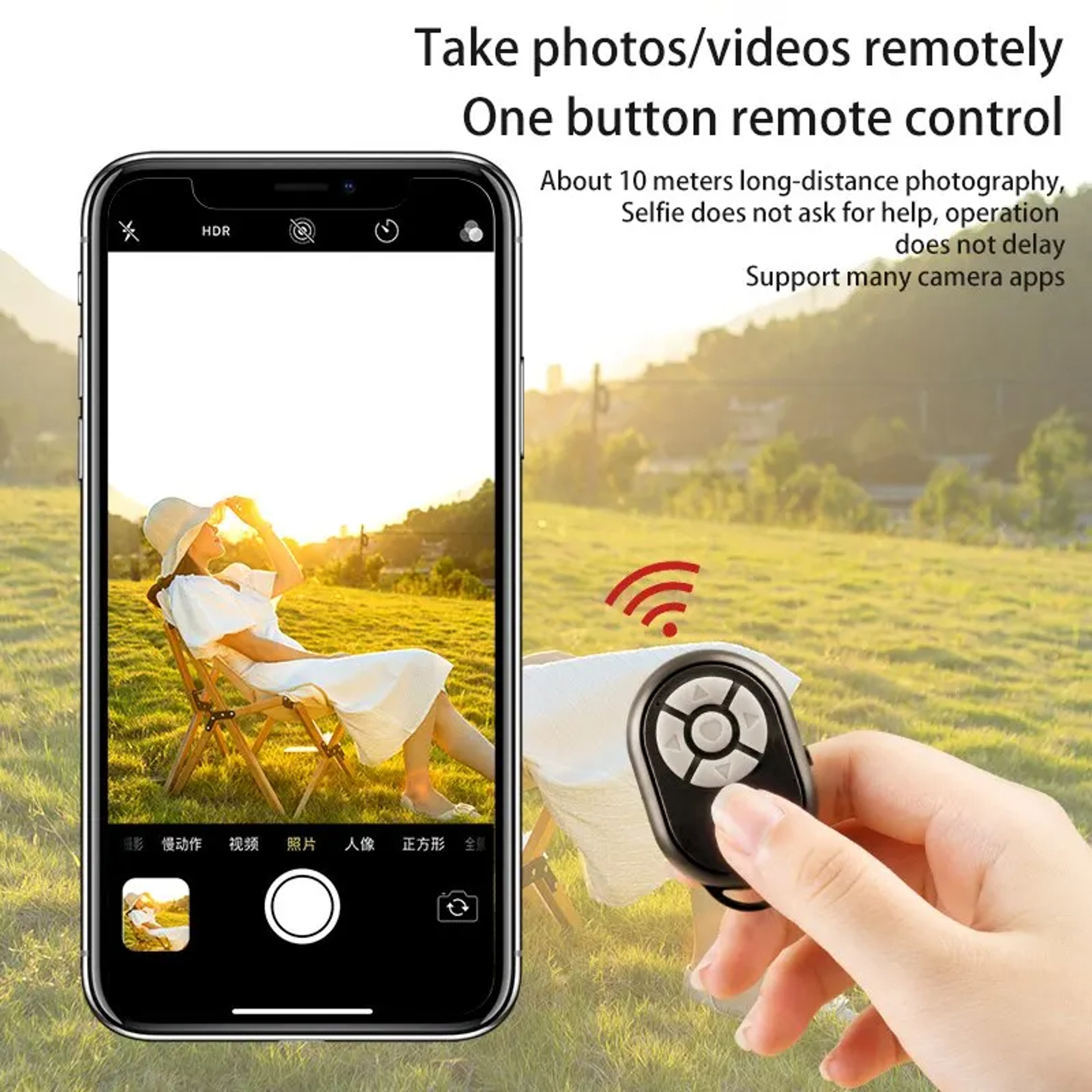 Bluetooth Selfie Stick With Remote Control  Camera Bluetooth Controller 3