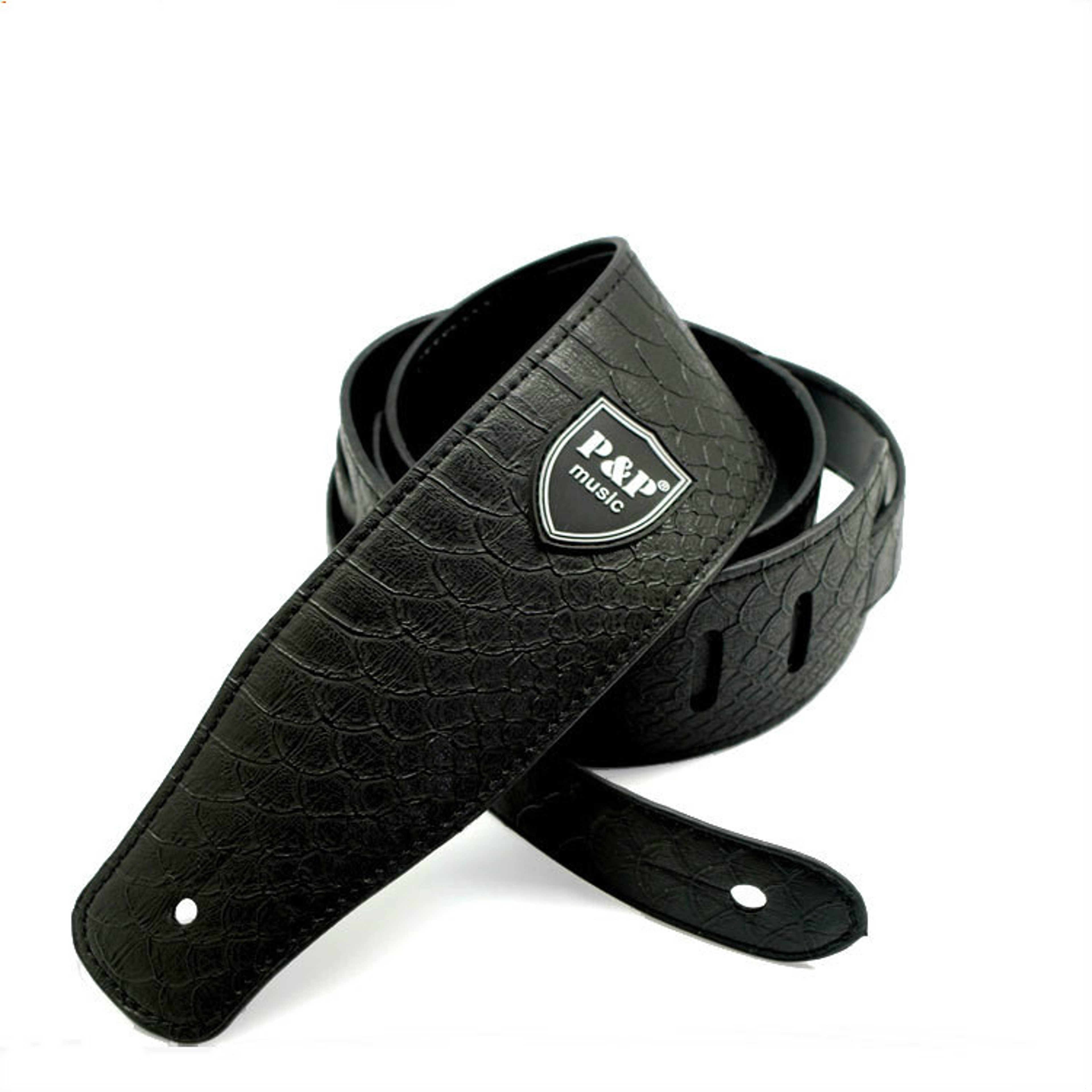 Guitar Strap Genuine Leather Adjustable Soft Embroidered Belt For Classical  Bass Guitars Premium M 6