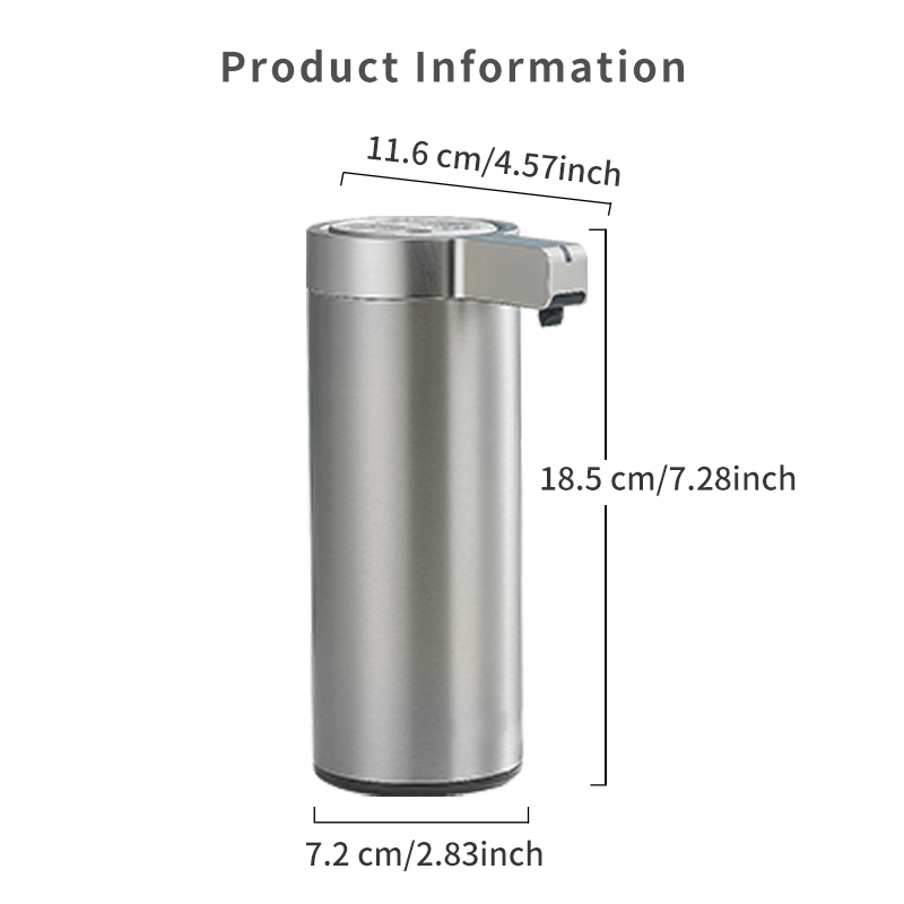 Automatic Soap Dispenser Smart Touchless Kitchen Hand Sanitizer Stainless Steel Electric Body Wash  5