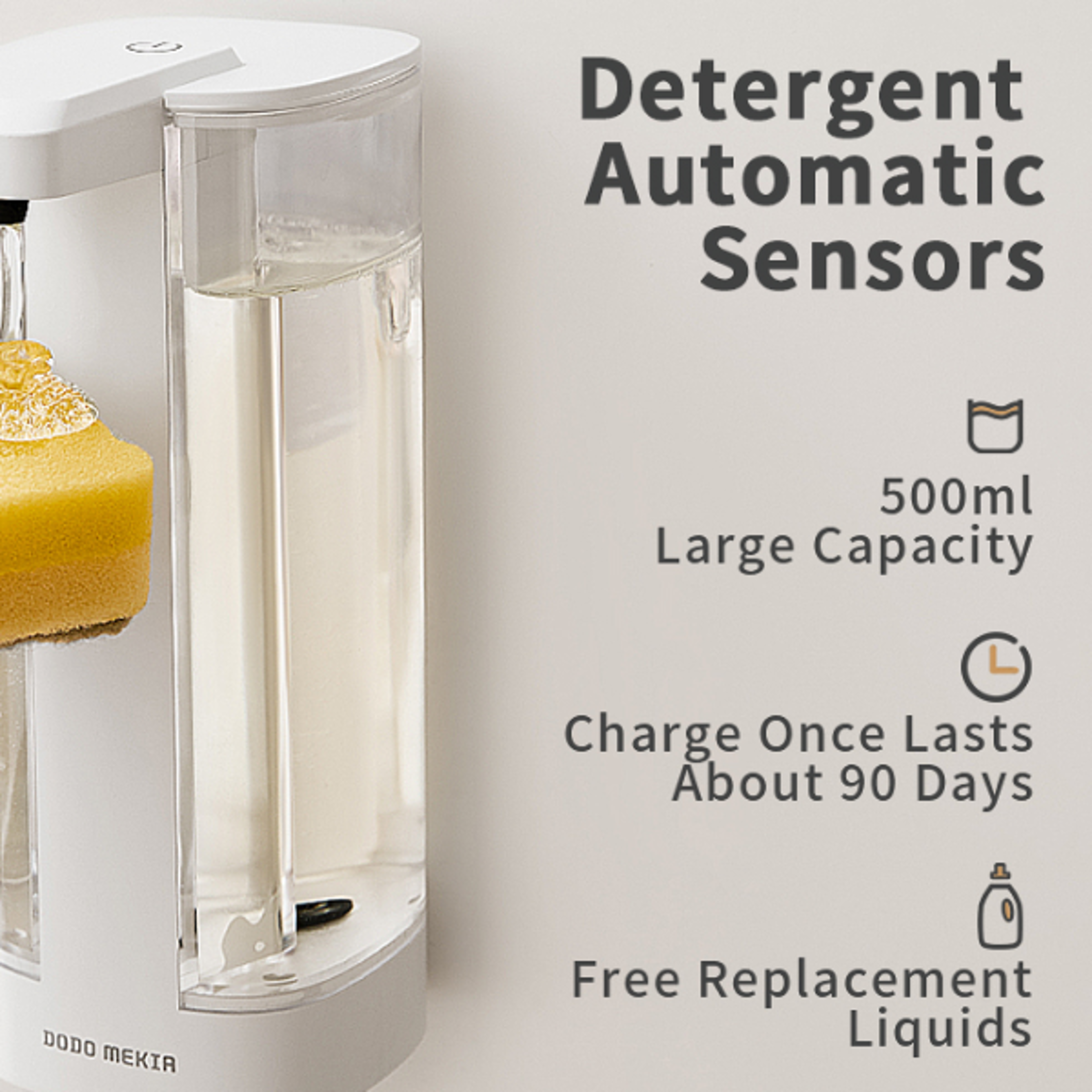 Automatic Soap Dispenser for Kitchen Touchless Hand Sanitizer Sensor Dispenser