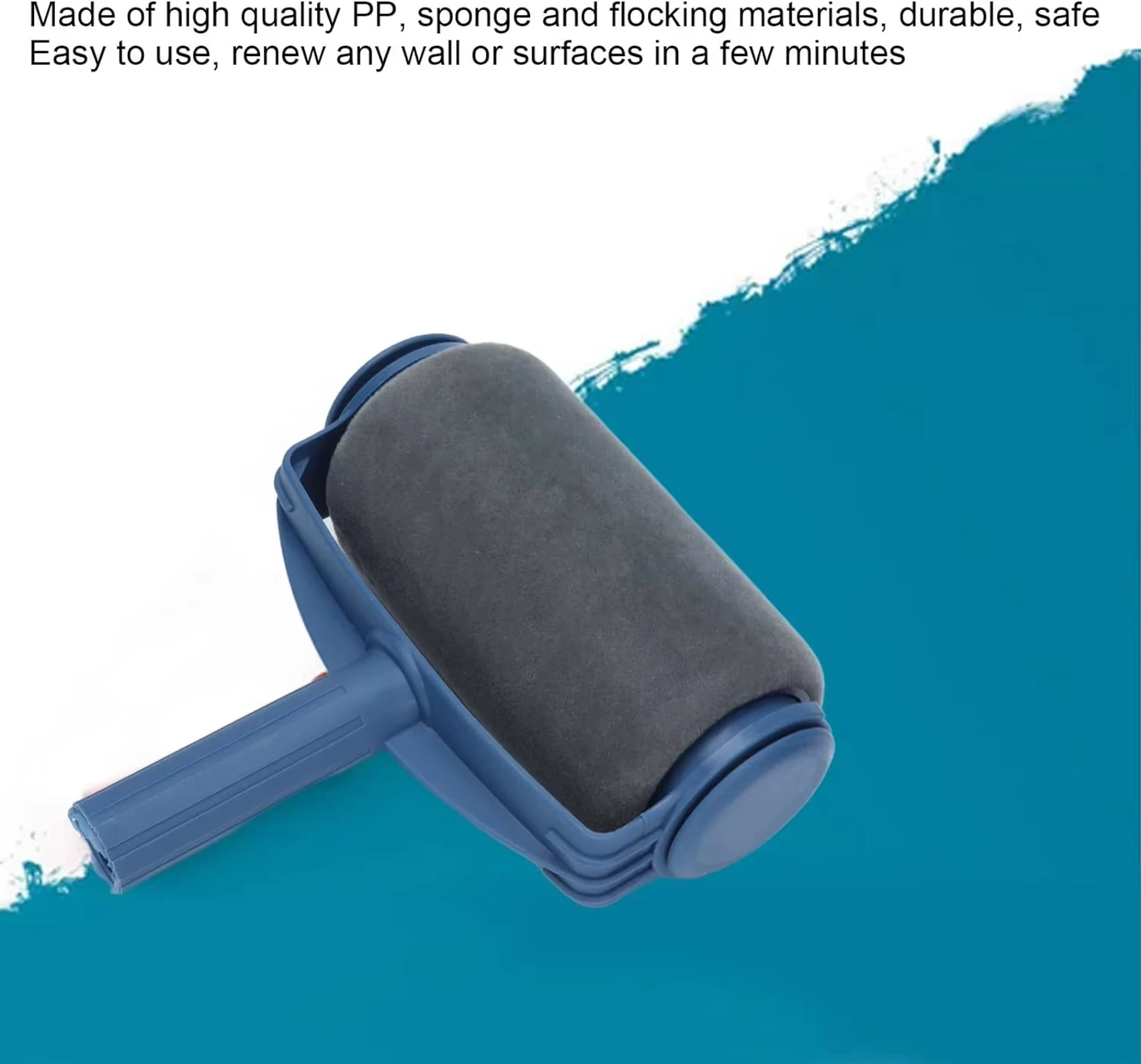 Handheld Paint Roller Brush Versatile Tool For Painting Walls Ceilings  Floors 5