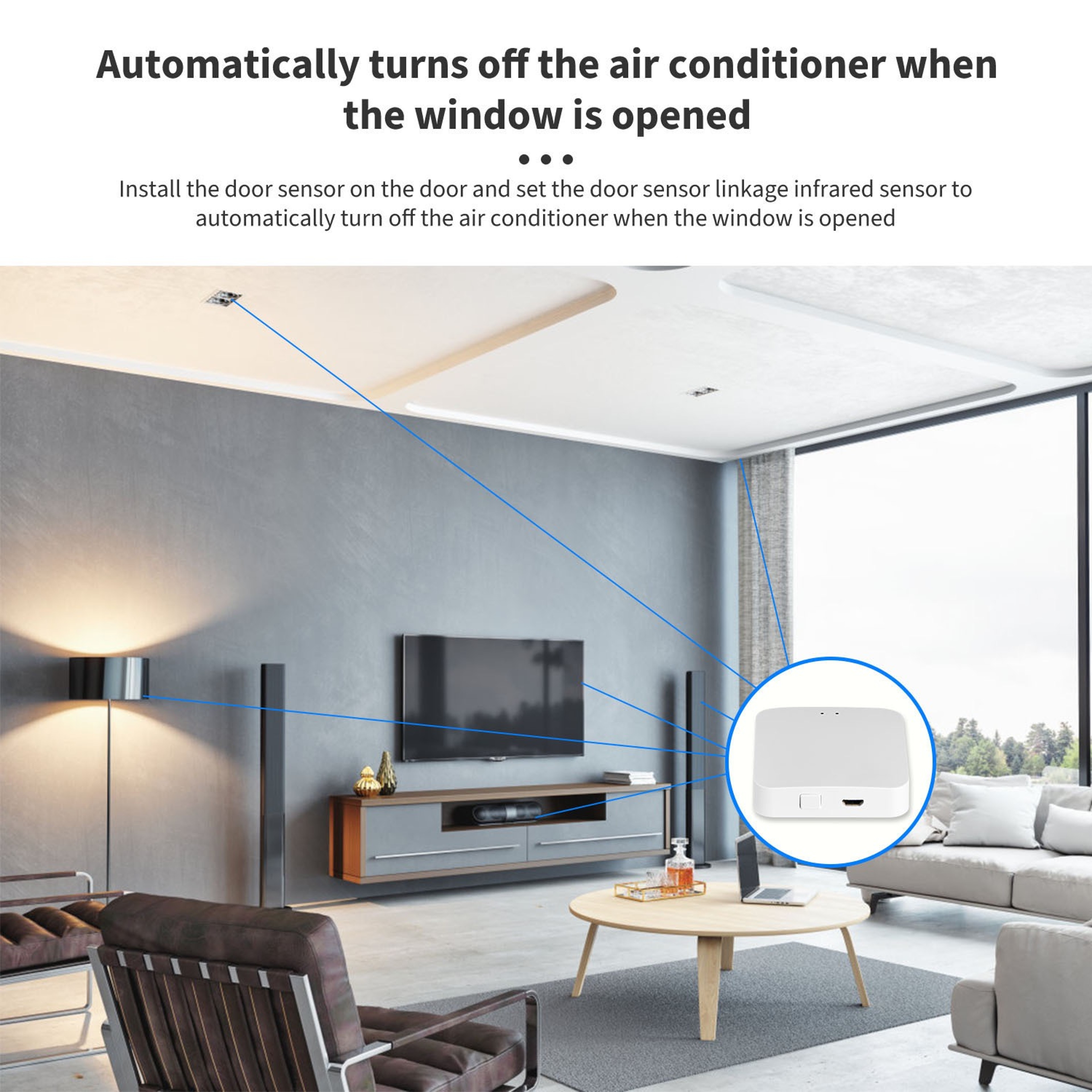 MultiMode Smart Home Gateway Hub WiFi Bridge With Bluetooth Mesh Control 1