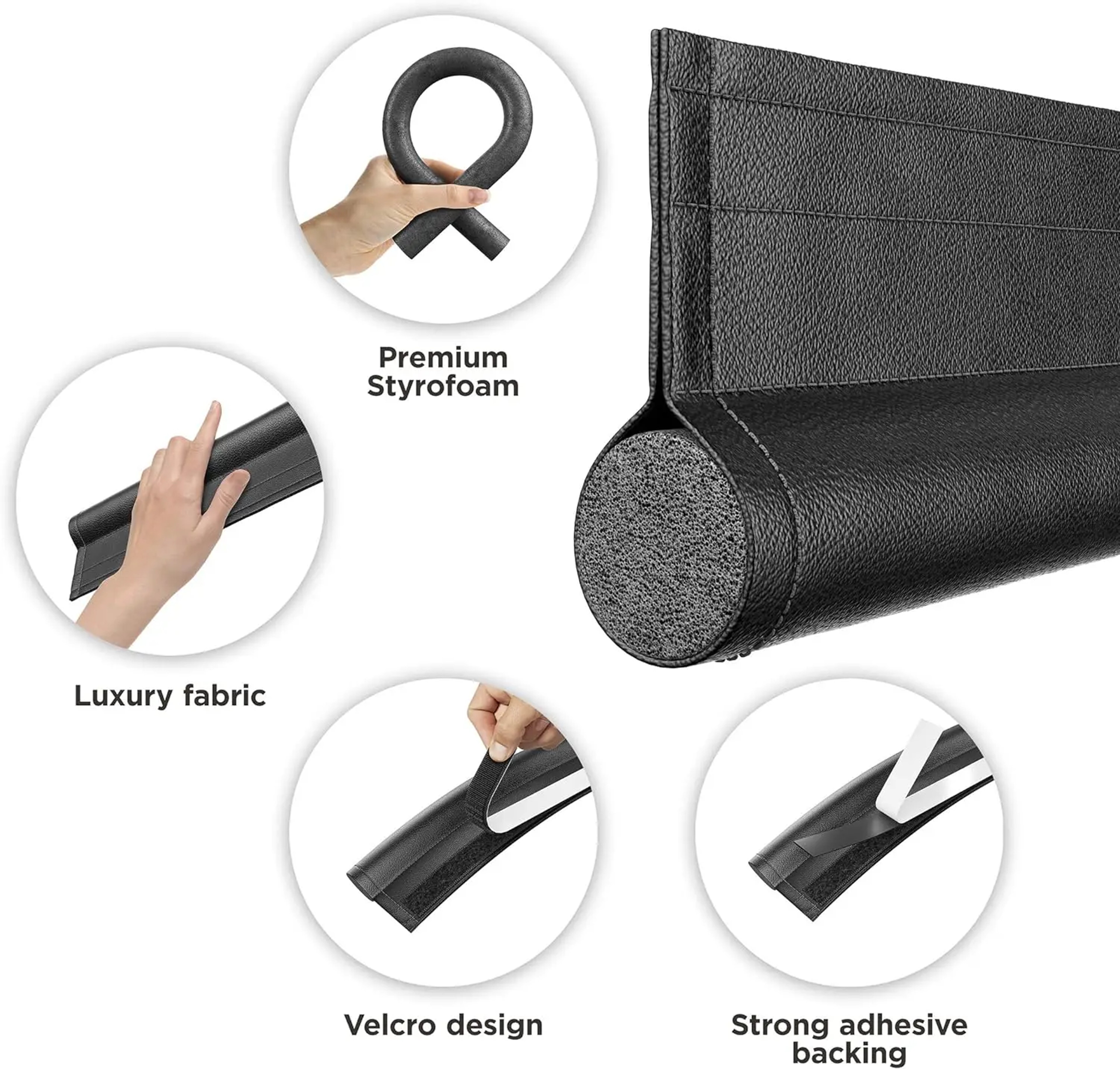 Adjustable Door Bottom Draft Stopper Weatherproof Insulation For Energy Efficiency And Noise Reduct 4