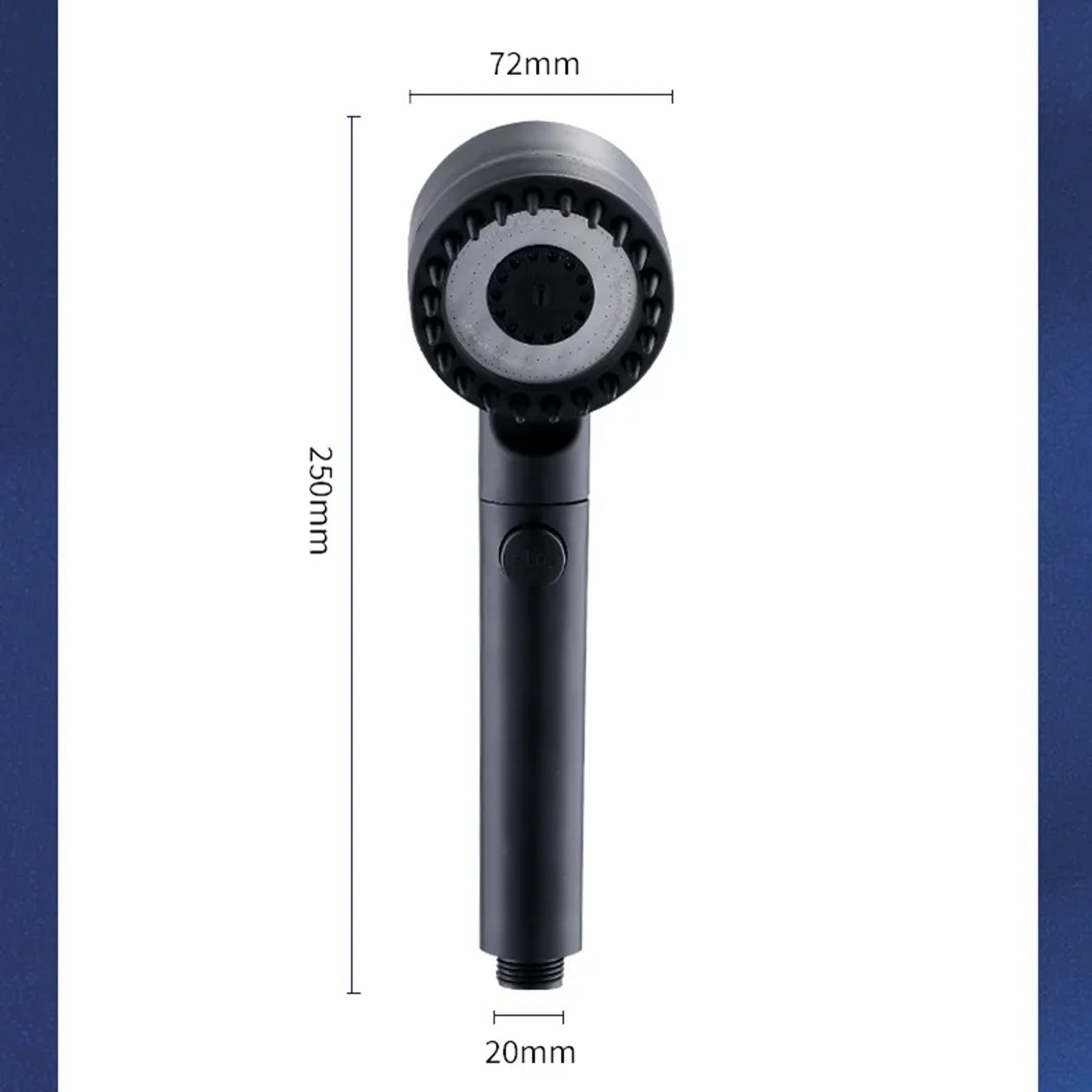 High Pressurized Filter Shower Head With Adjustable Spray Modes  Massage Brush For A SpaLike Rain S 6