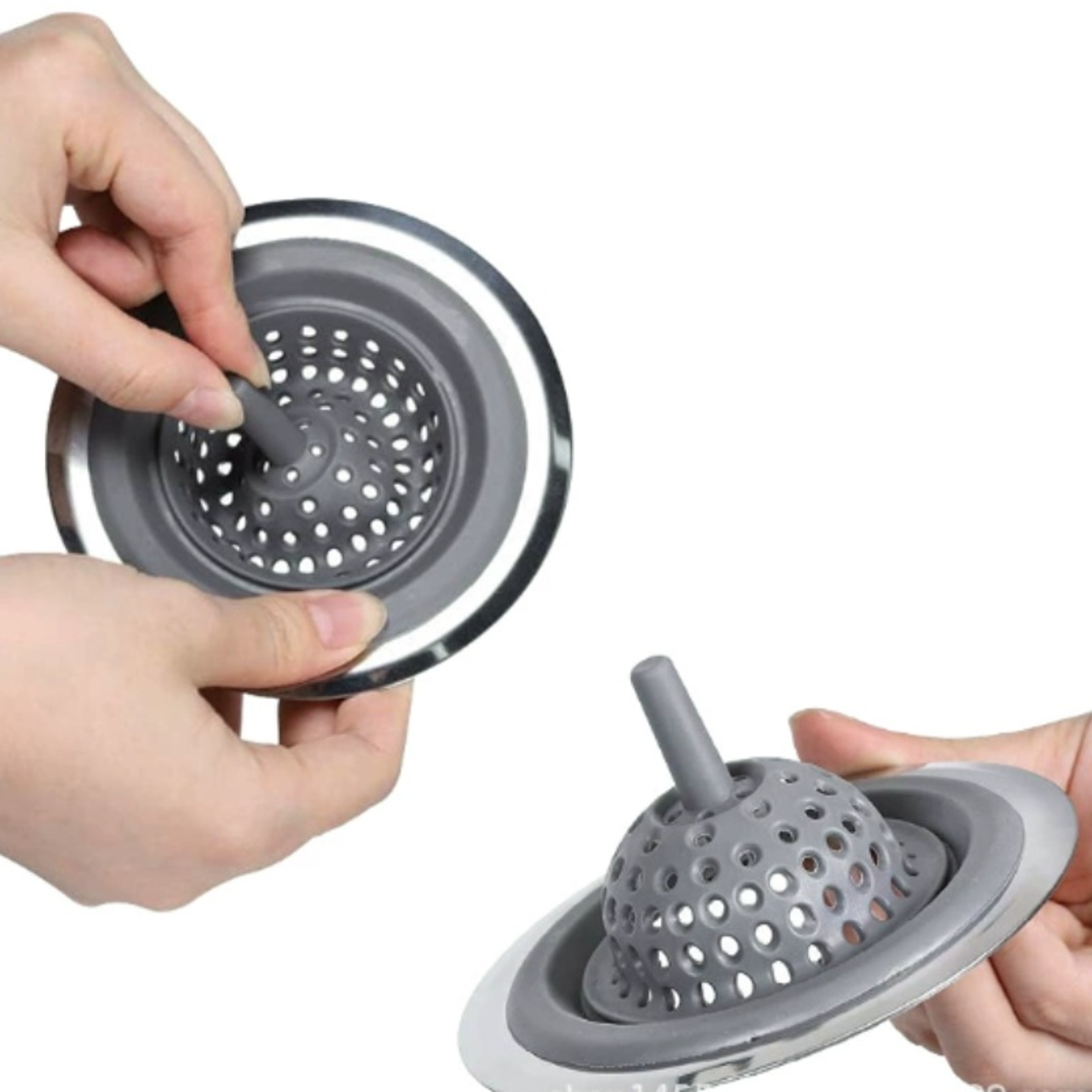Silicone Hair Filter for Bathroom and Kitchen Drains Effective Drain Stopper for Home Sink & Floor Use – view 2