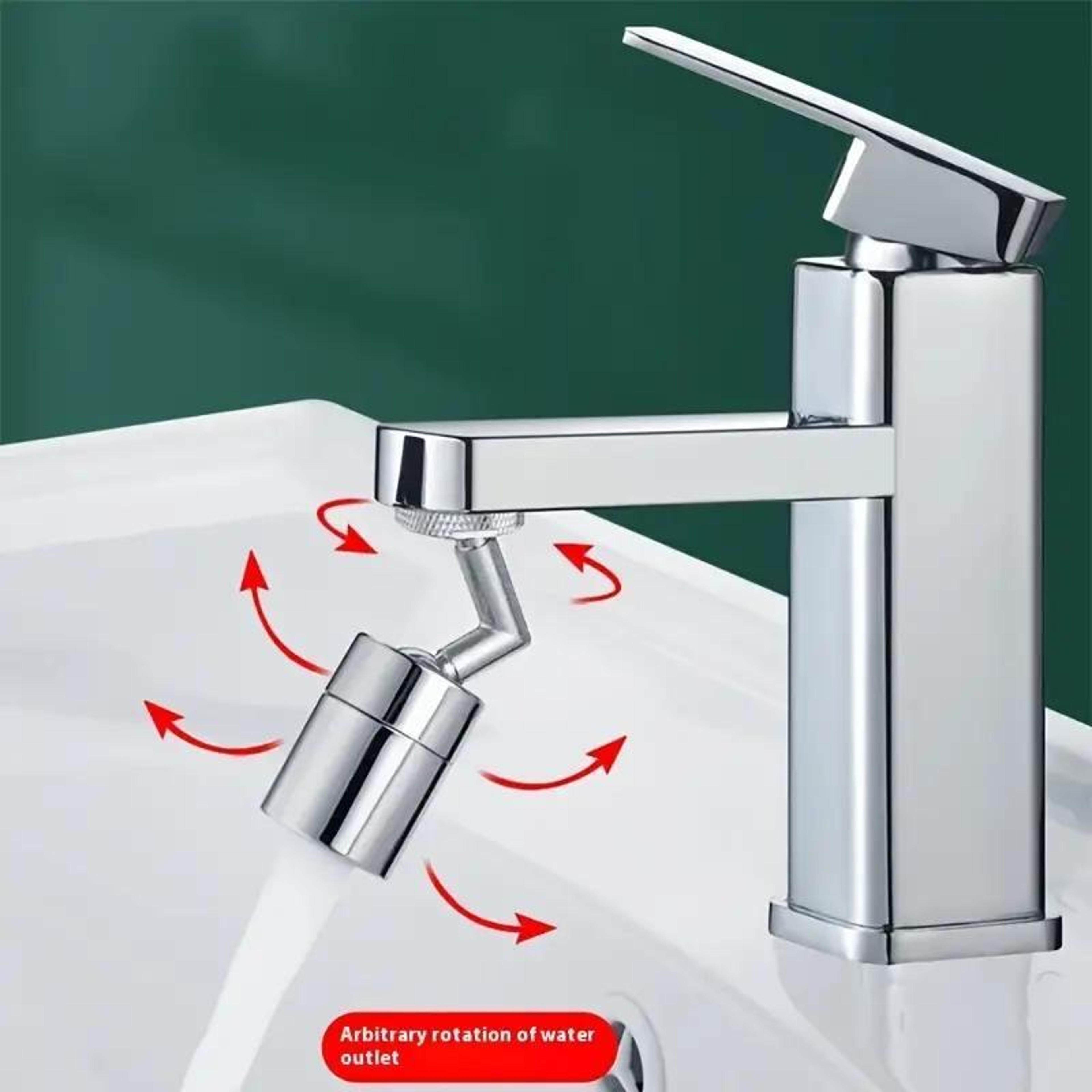 Rotating Faucet Bubbler Universal Splash Proof Faucet Extender for Kitchen & Bathroom – view 2