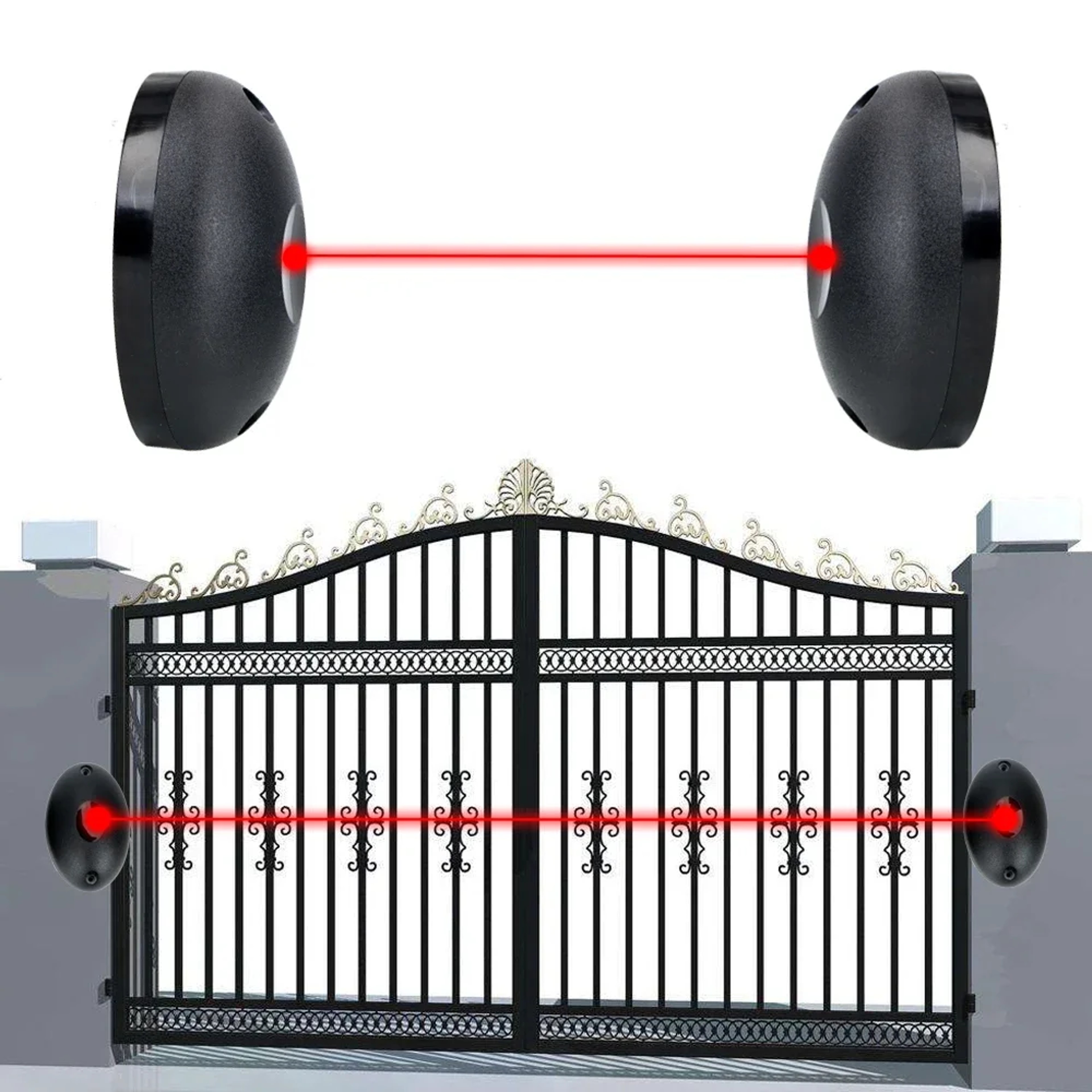 Infrared Radiation Sensor Security Alarm for Gates & Windows Anti-Theft Single Beam Barrier – view 2
