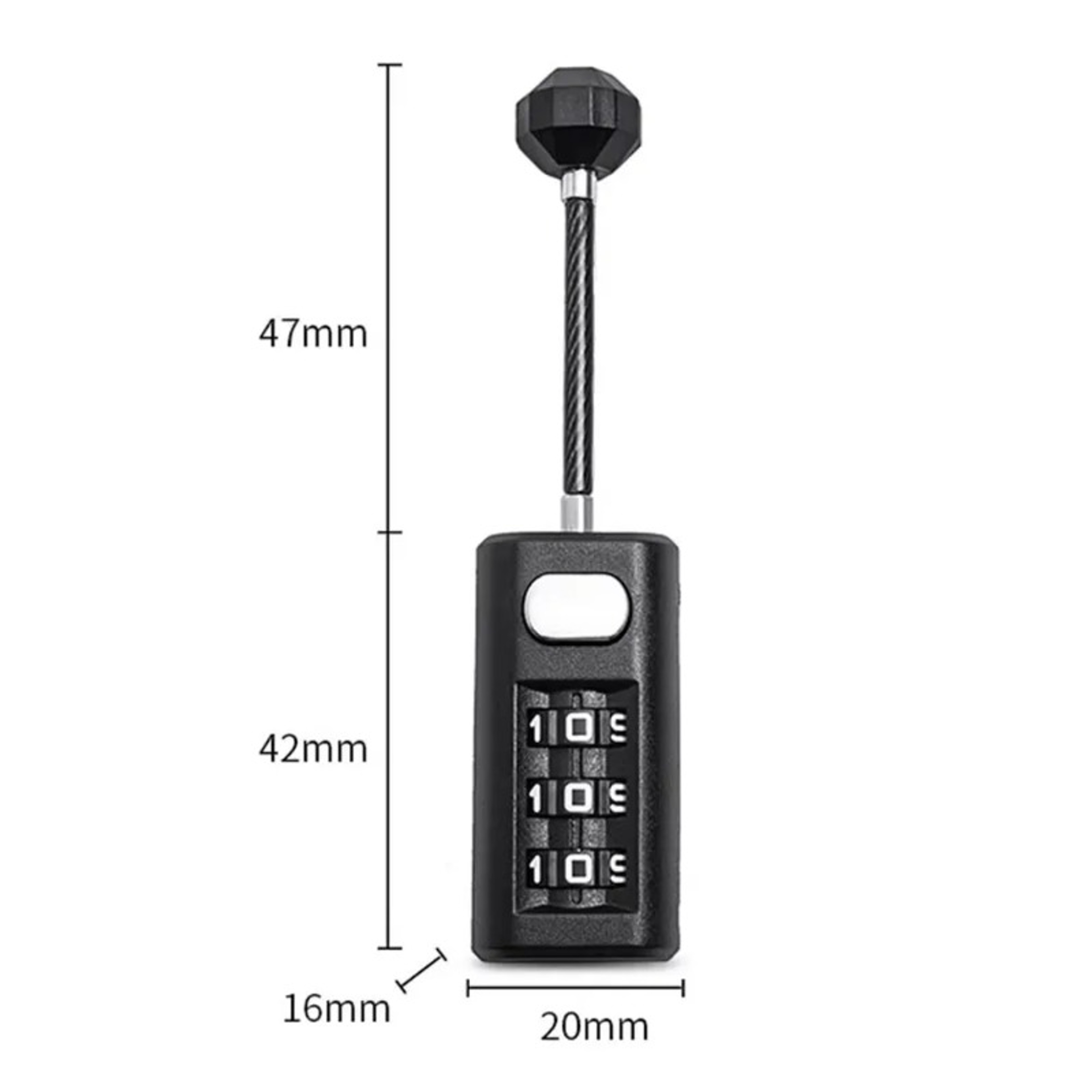 Combination Lock Secure Padlock For Luggage Backpacks Dormitory Cabinets And Zippers 4