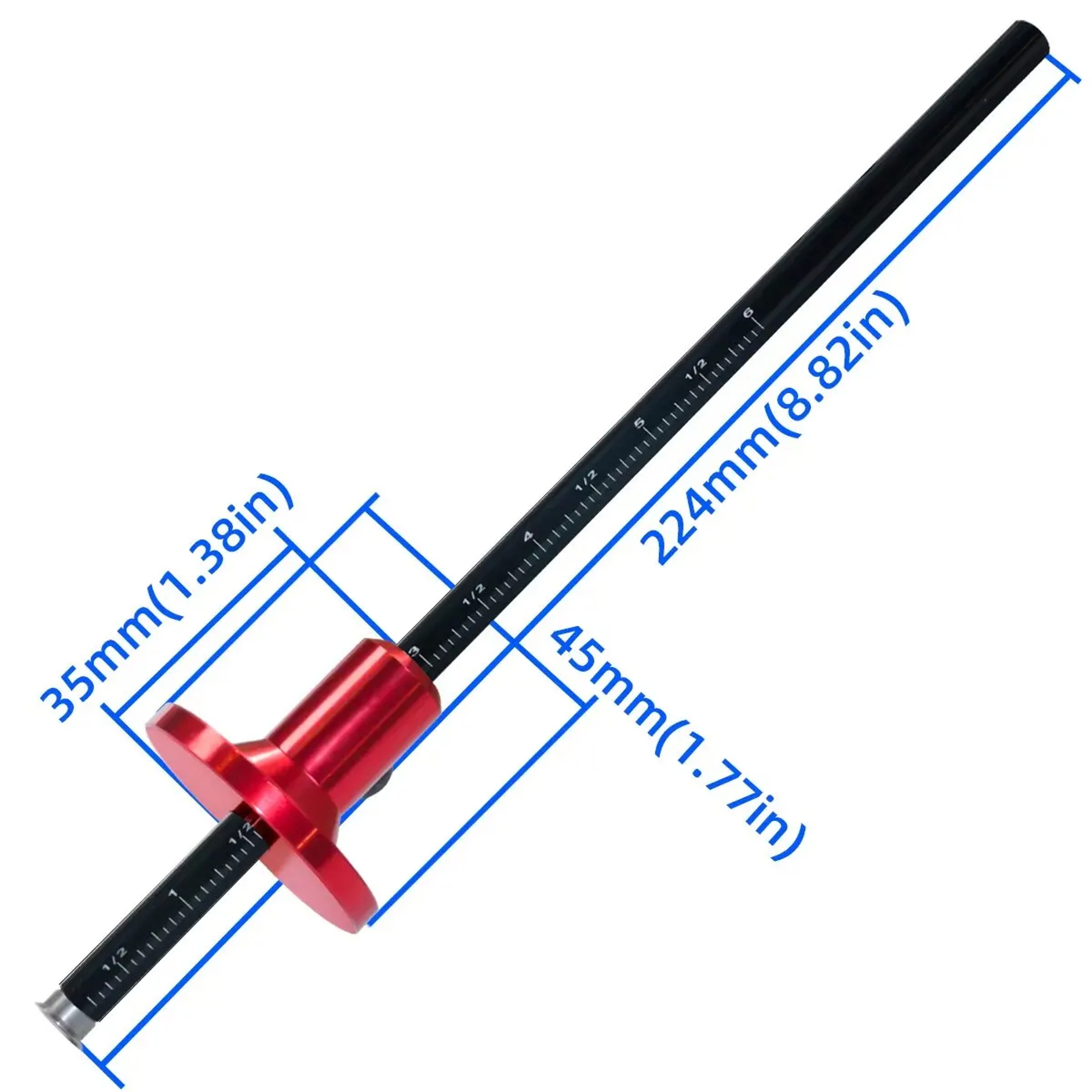Precision Woodworking Scriber and Marking Tool with Inch and MM Scale – view 5