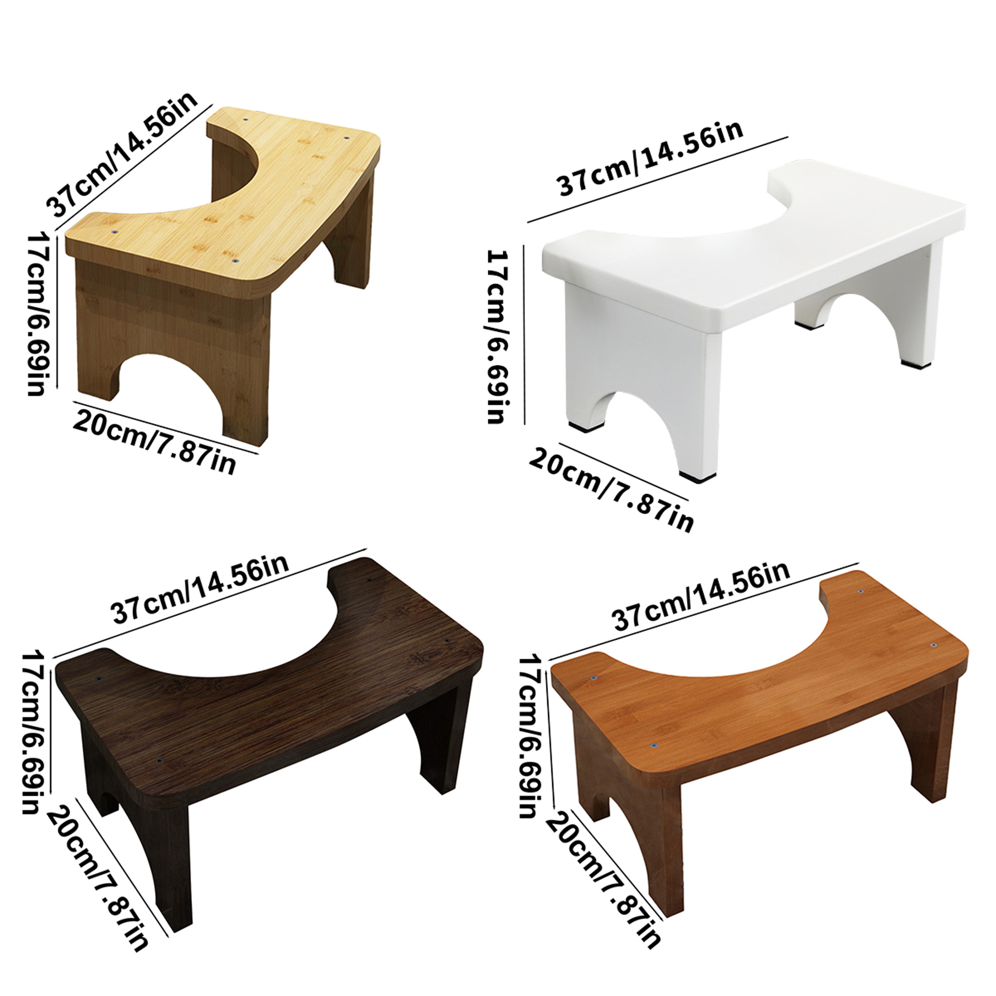 Portable Toilet Squat Stool For Adults Wide Stable Bathroom Potty Stool For Healthy Toilet Posture 5