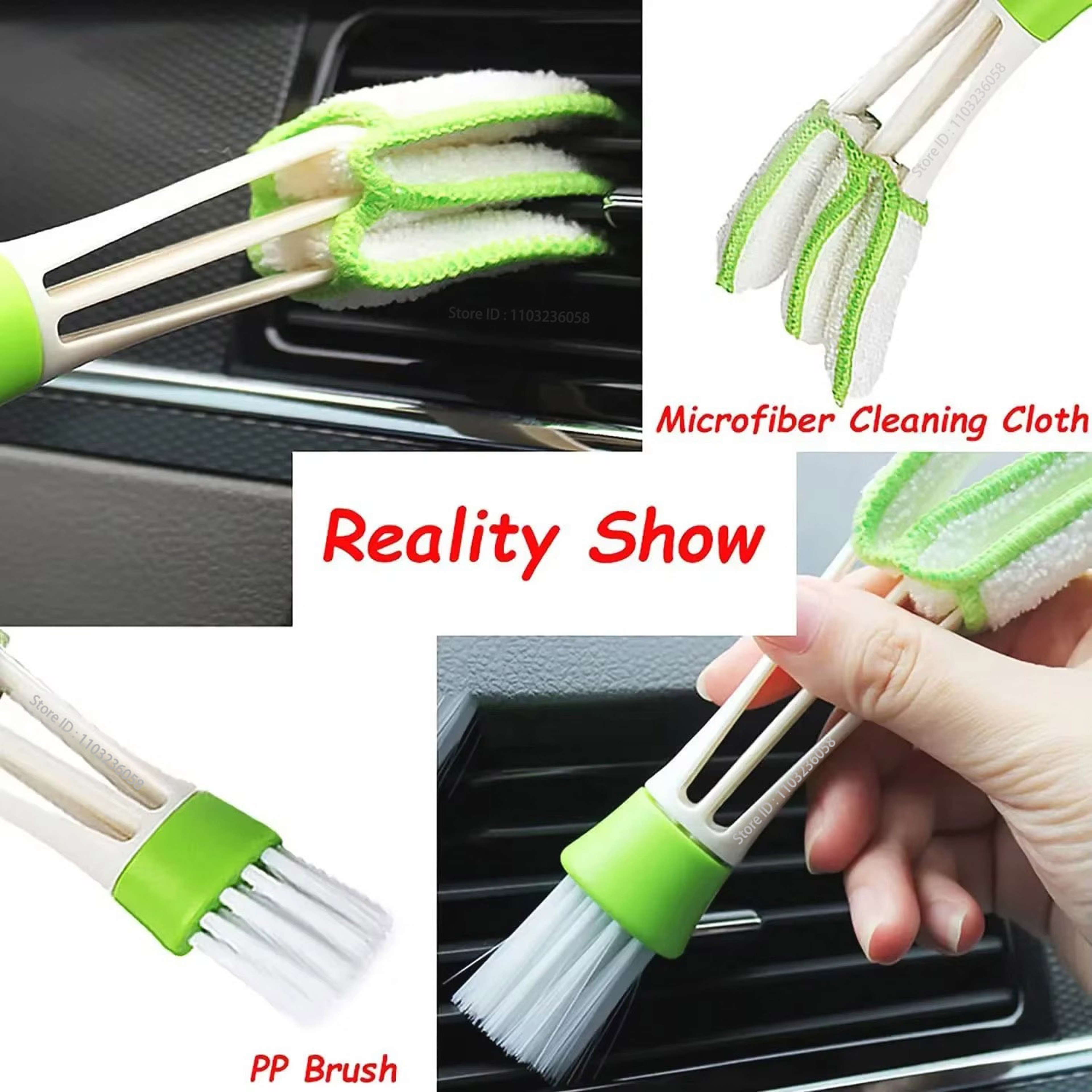 Car Detailing Brushes Kit For Auto Air Cleaning  Electric Drill Brush Automotive Cleaning Tools For 4