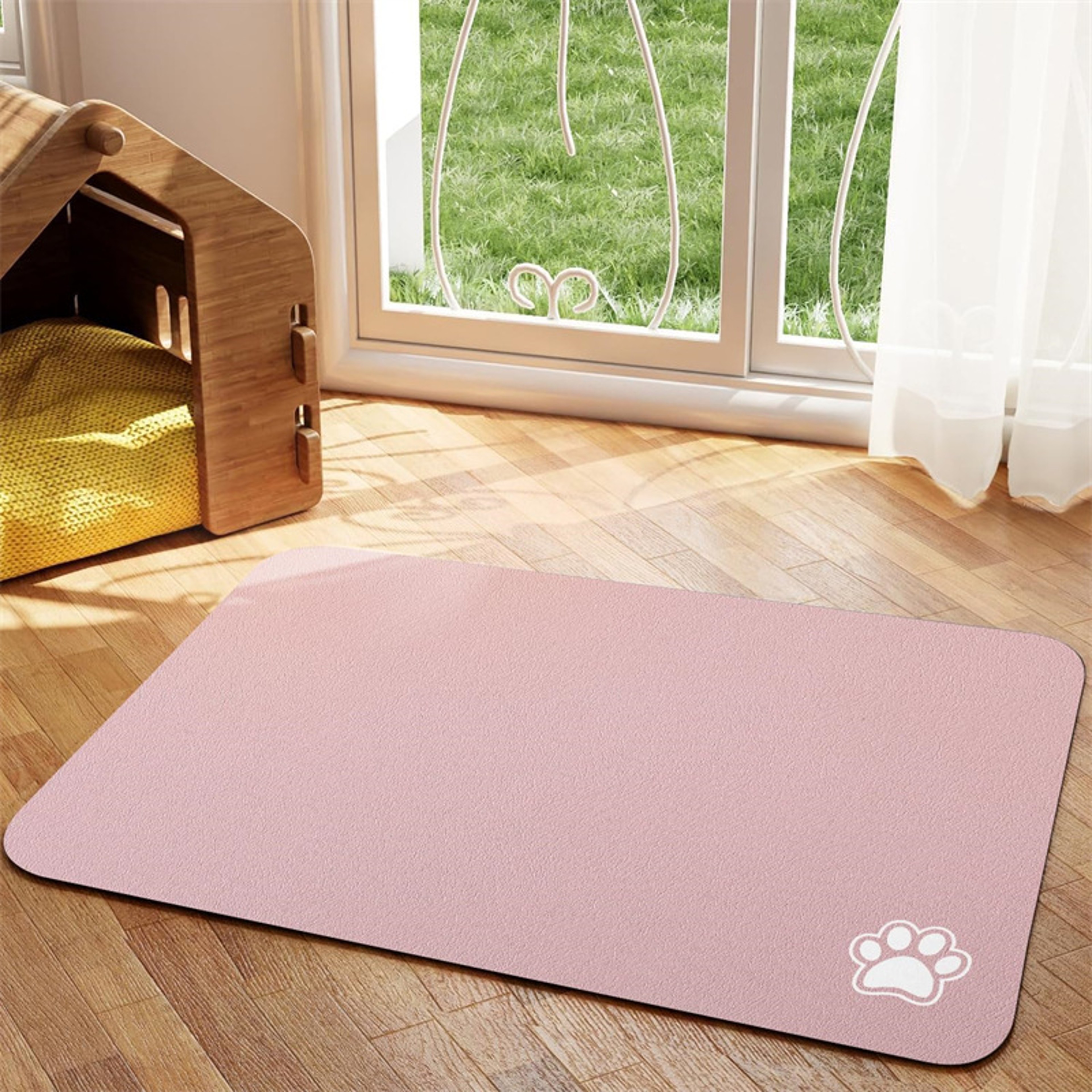 Absorbent Pet Feeding Mat For Dogs And Cats  Quick Dry Easy To Clean Placemat For Messy Drinkers 10