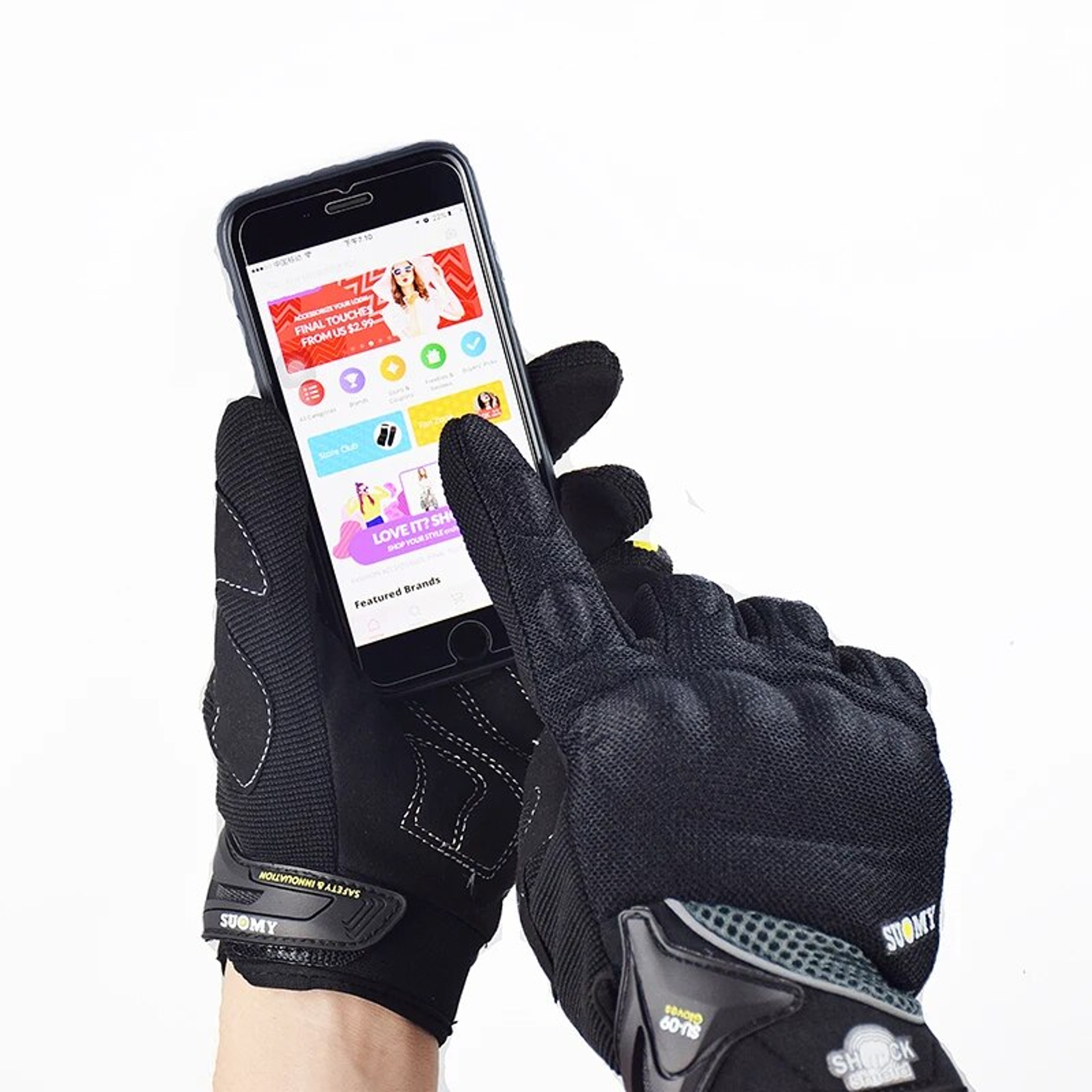 Breathable Full Finger Racing Motorcycle Gloves Stylish Antiskid  Durable Protection For Riders 2