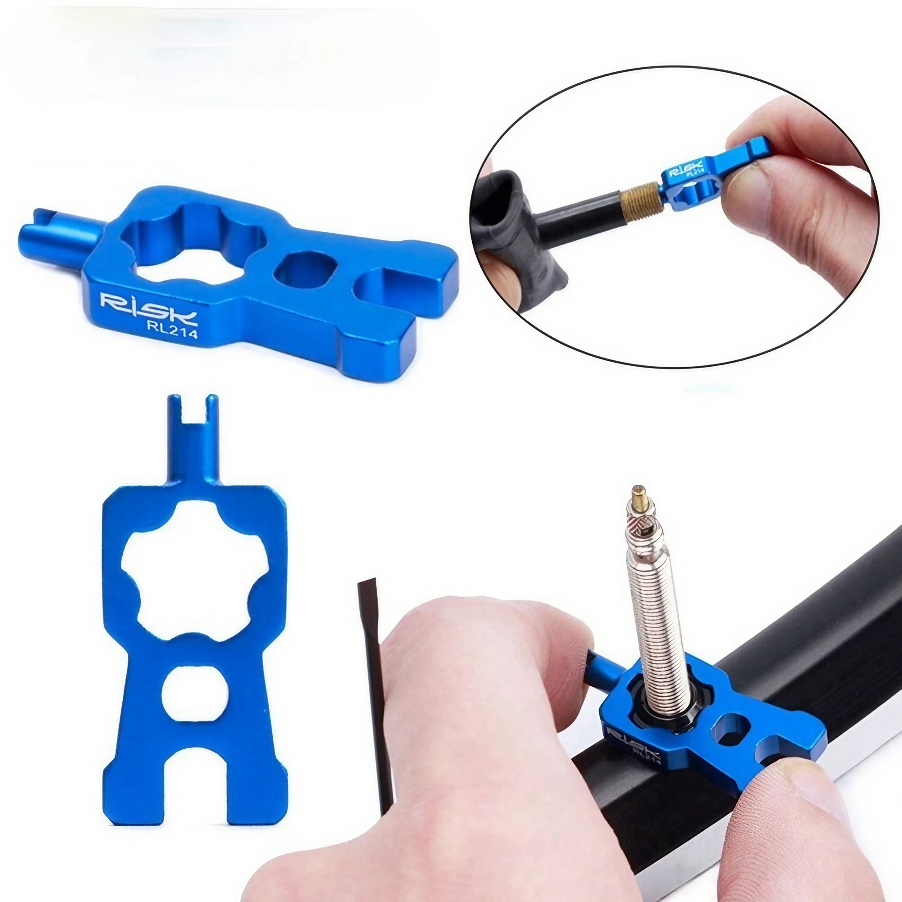 Portable Bicycle Valve Tool Kit For MTB  Road Bikes Easy Valve Core Removal  Installation Tool 0