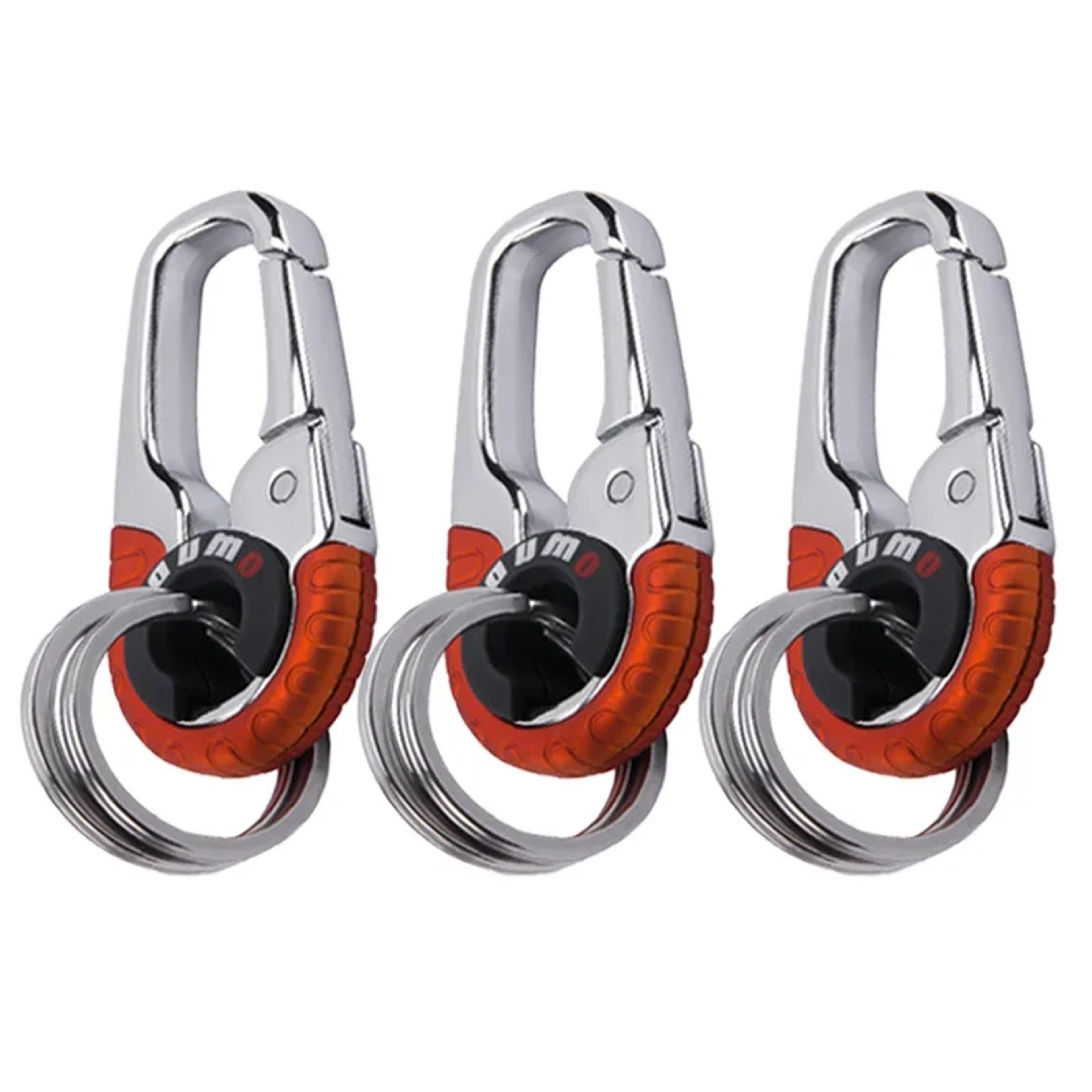 Stainless Steel Keychain Buckle For Men Durable Outdoor Carabiner Key Ring 7