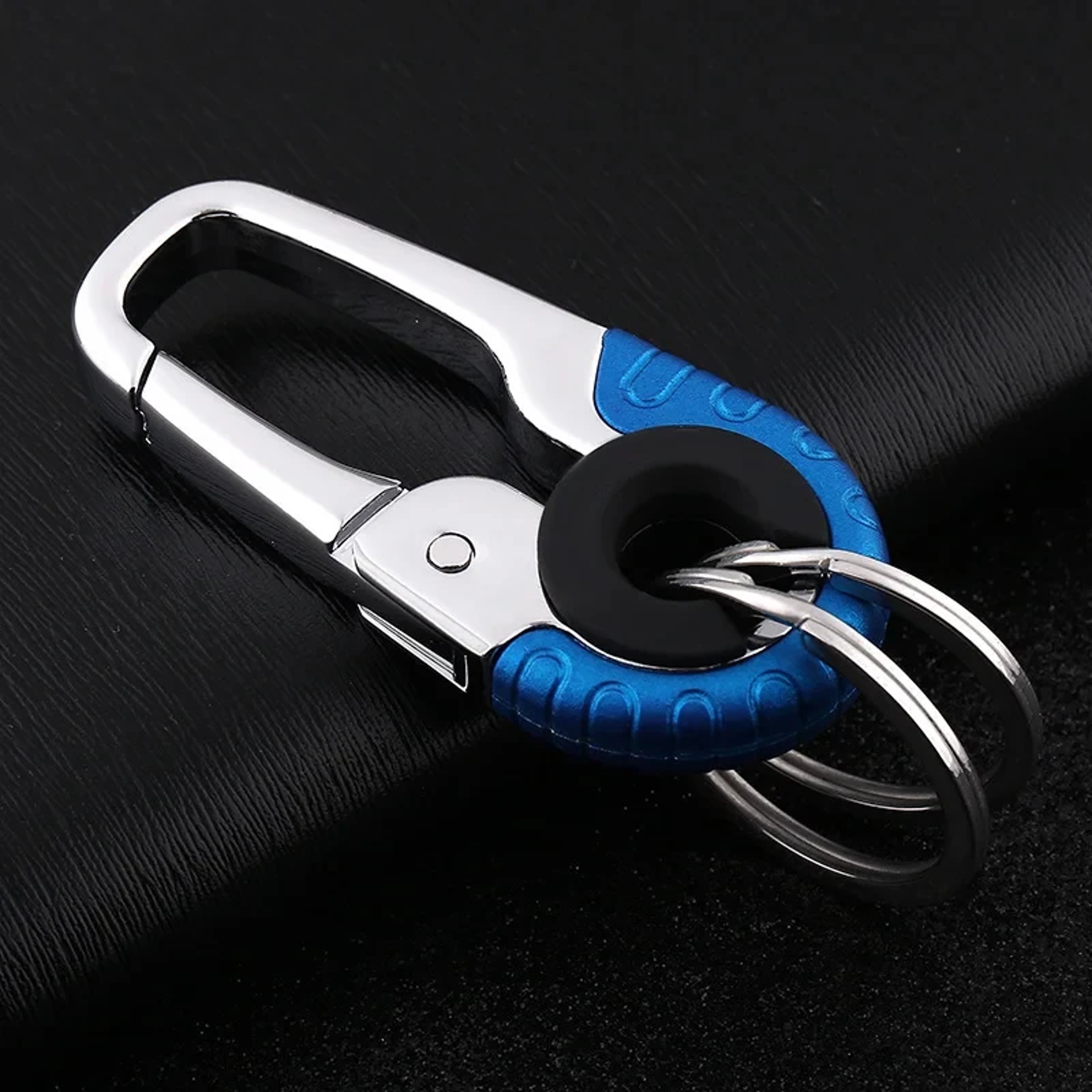 Stainless Steel Keychain Buckle For Men Durable Outdoor Carabiner Key Ring 0